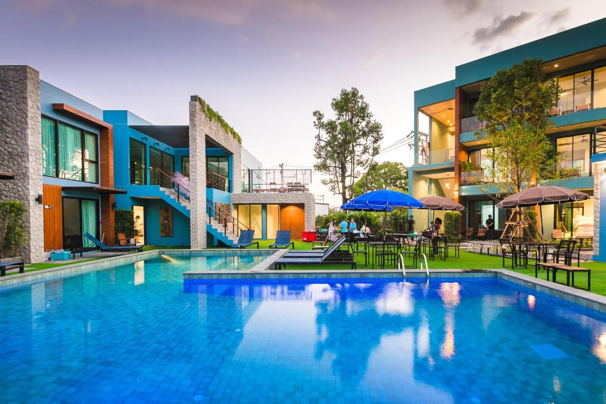 Property building in Peace Blue Naiharn Naturist Resort Phuket SHA Extra Plus