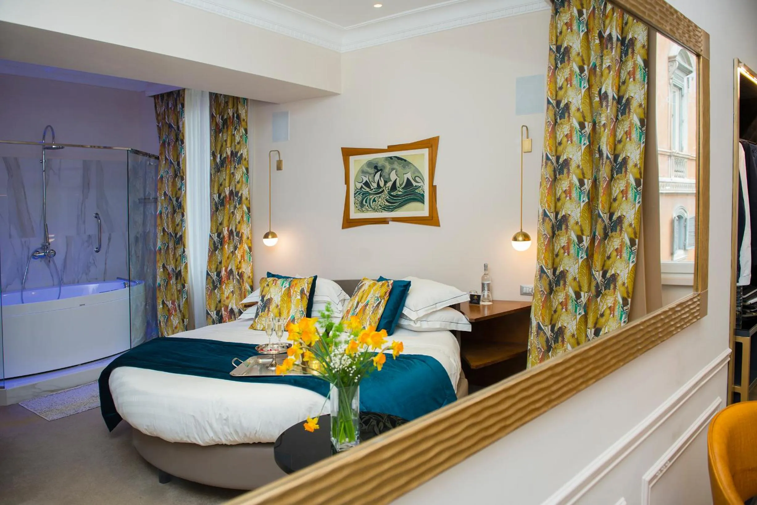 Bed in Torre Argentina Relais - Residenze di Charme