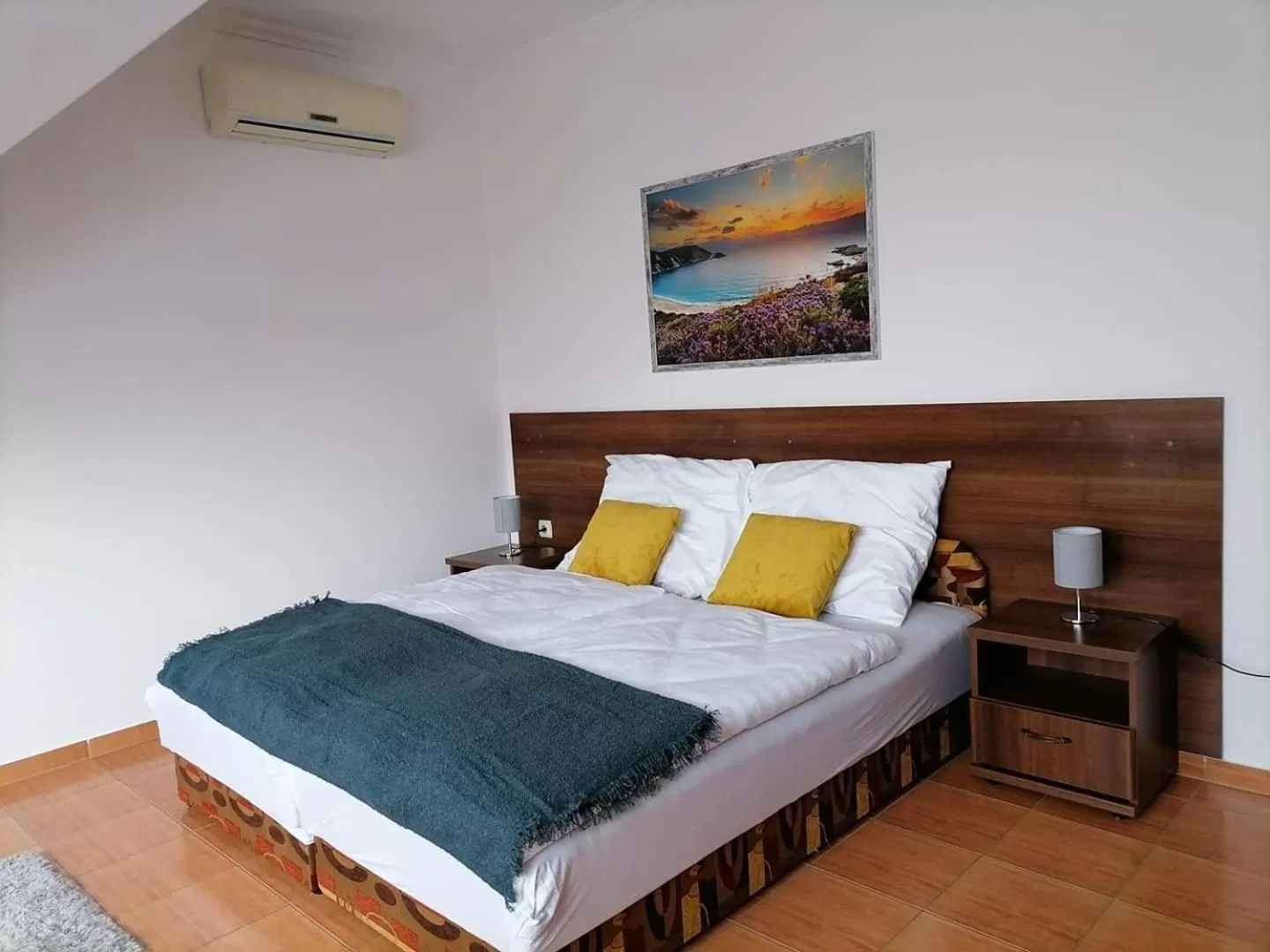 Bed in Aqua Oazis Apartman