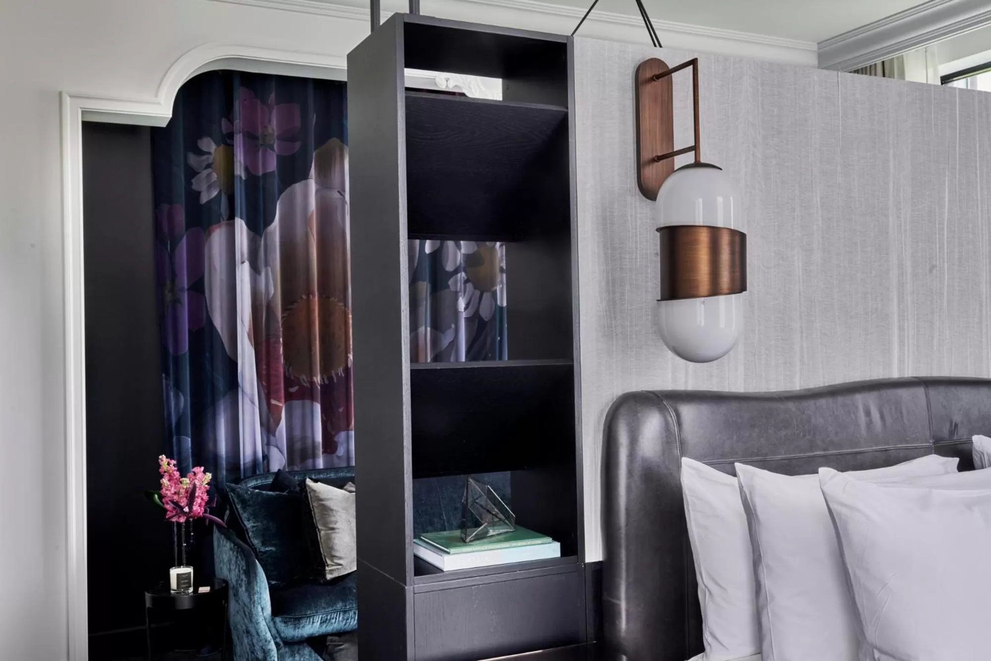 Decorative detail, Bed in Daxton Hotel Birmingham, Curio Collection by Hilton