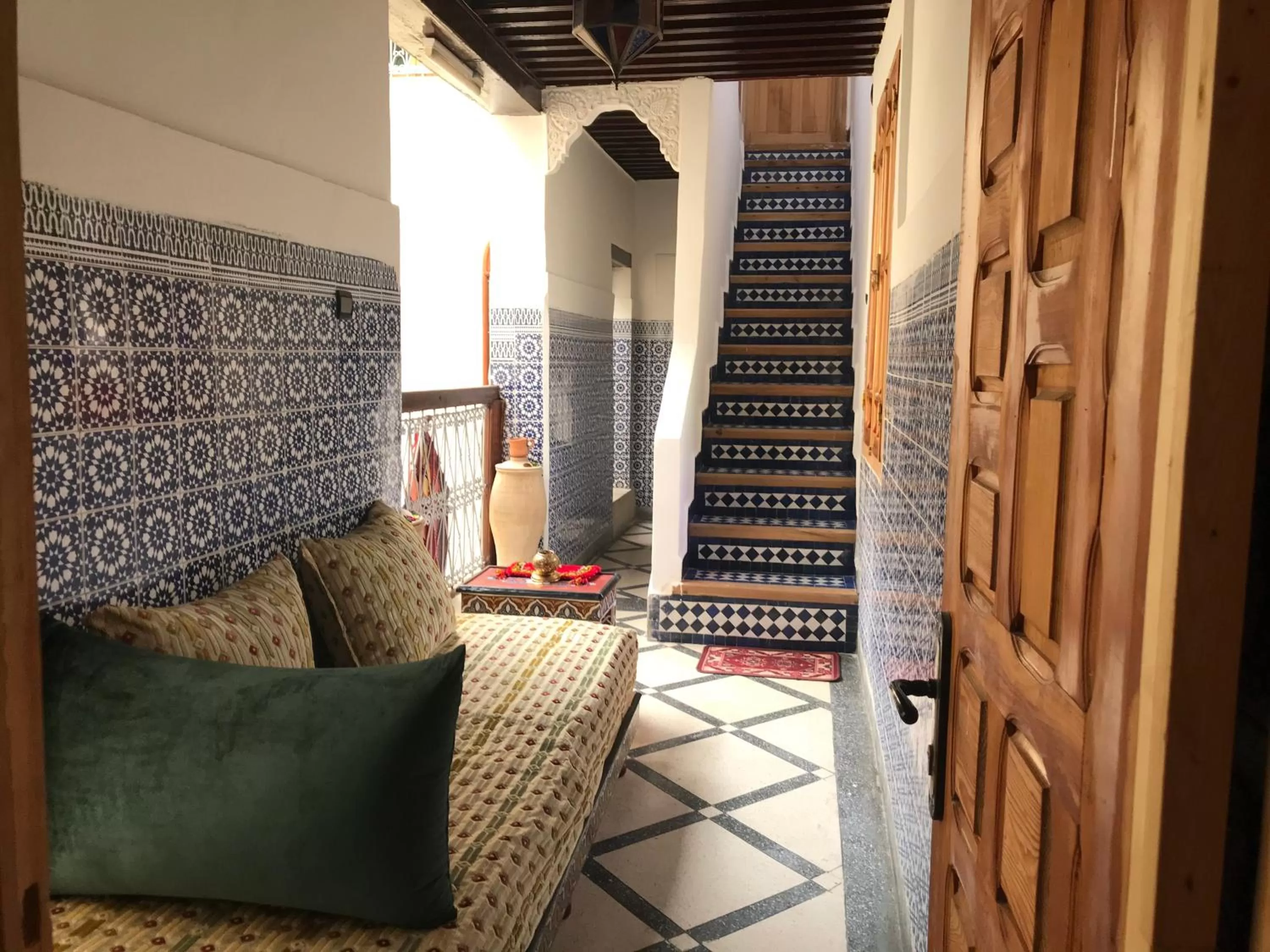 Seating area in Riad Taj Salma