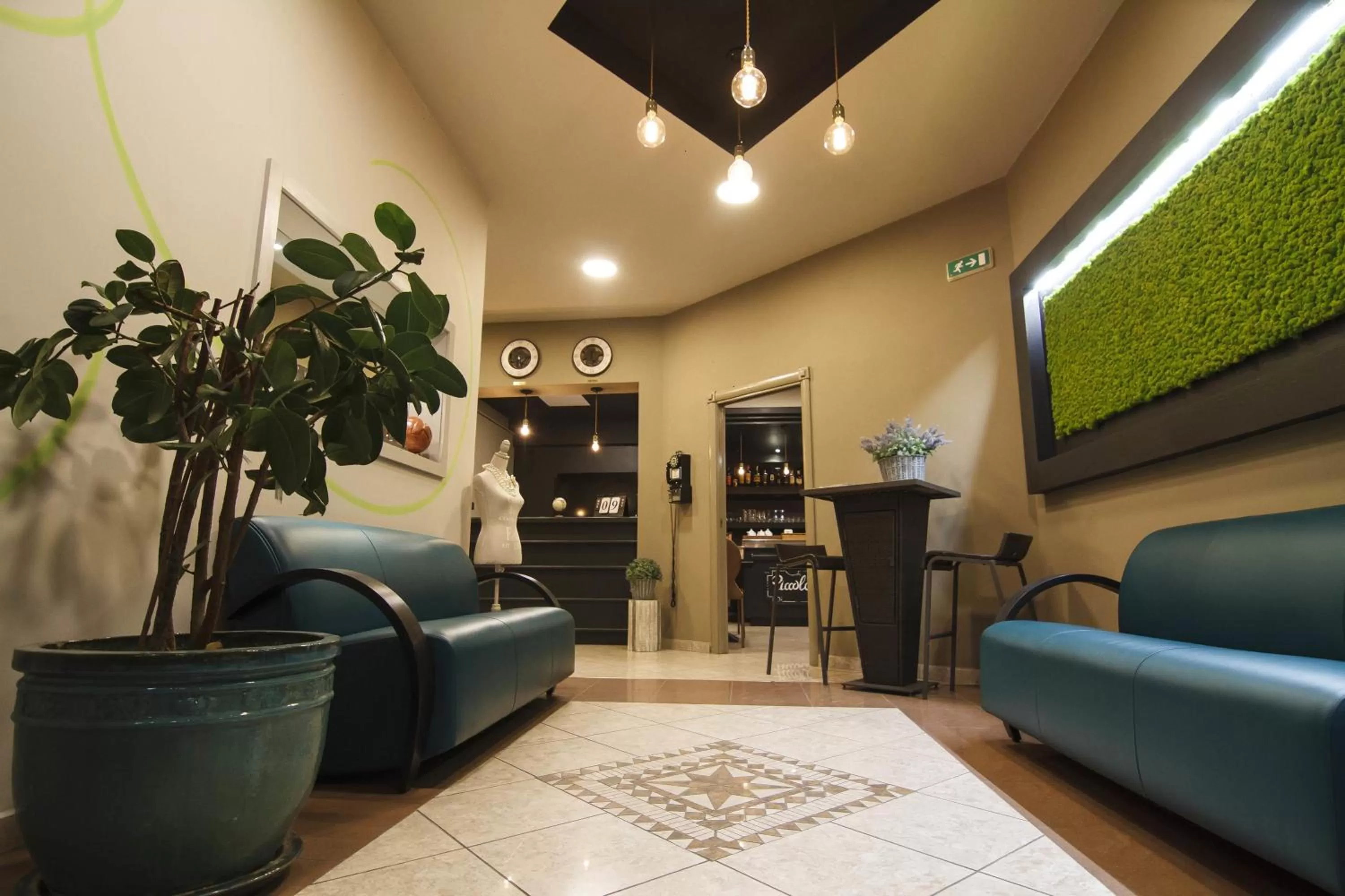 Lobby or reception in Piccolo Hotel Allamano