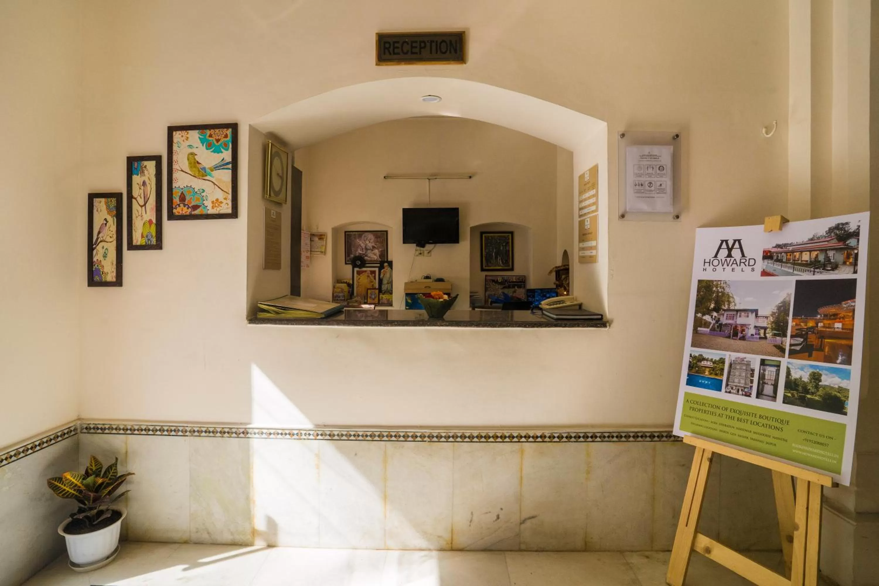 Lobby or reception in Ganga Heritage By Howard