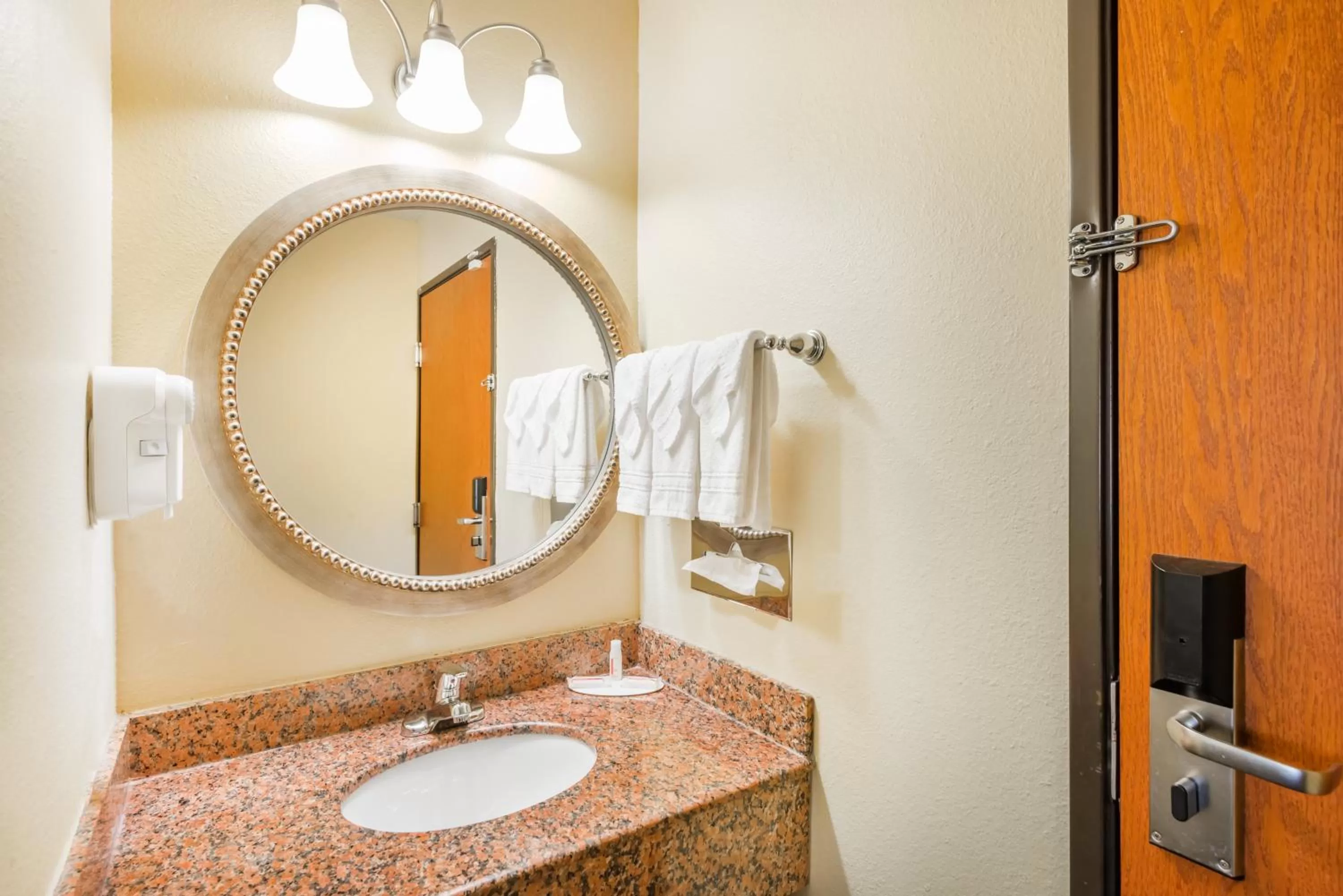 Bathroom in Super 8 by Wyndham Jacksonville