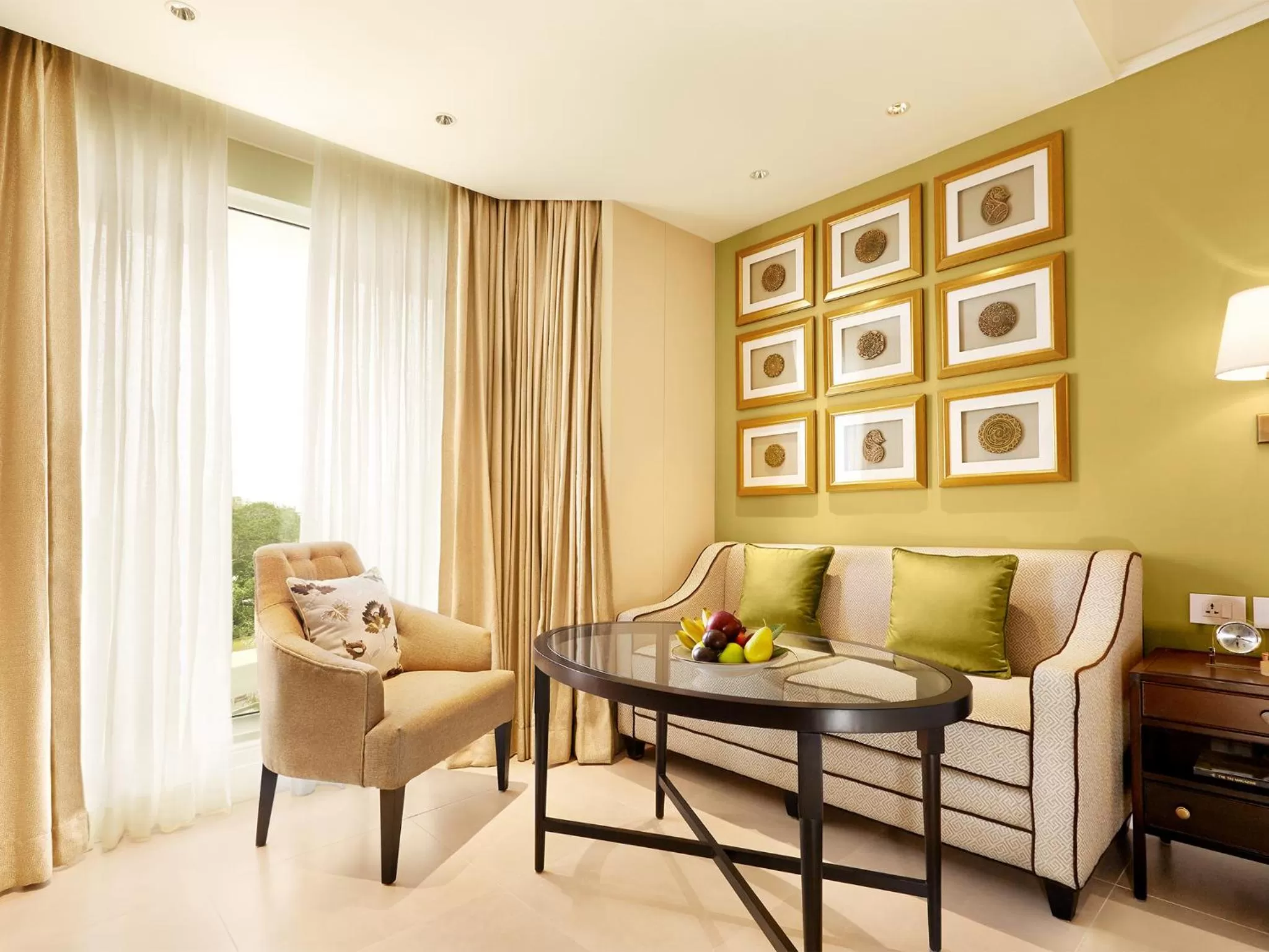 Seating area in Taj Connemara, Chennai