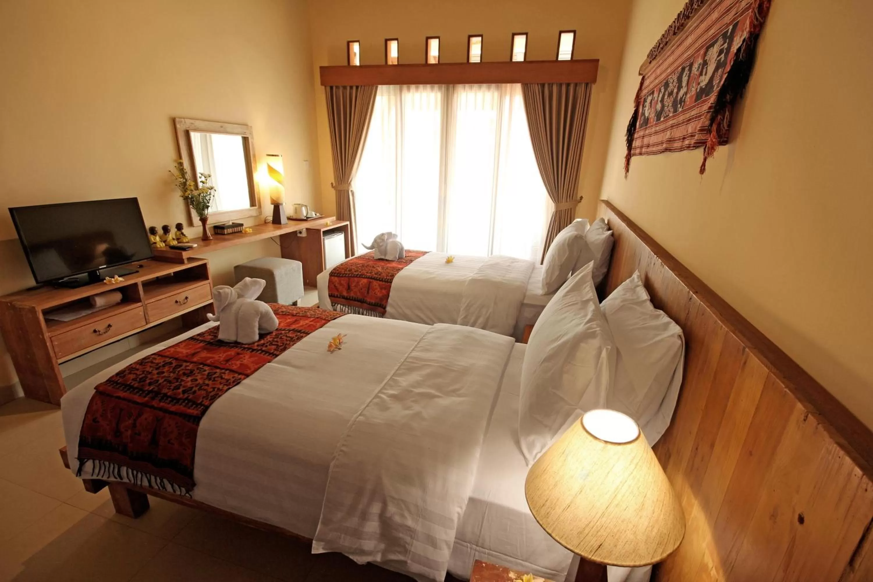 Bed in Mina Pelasa Hotel