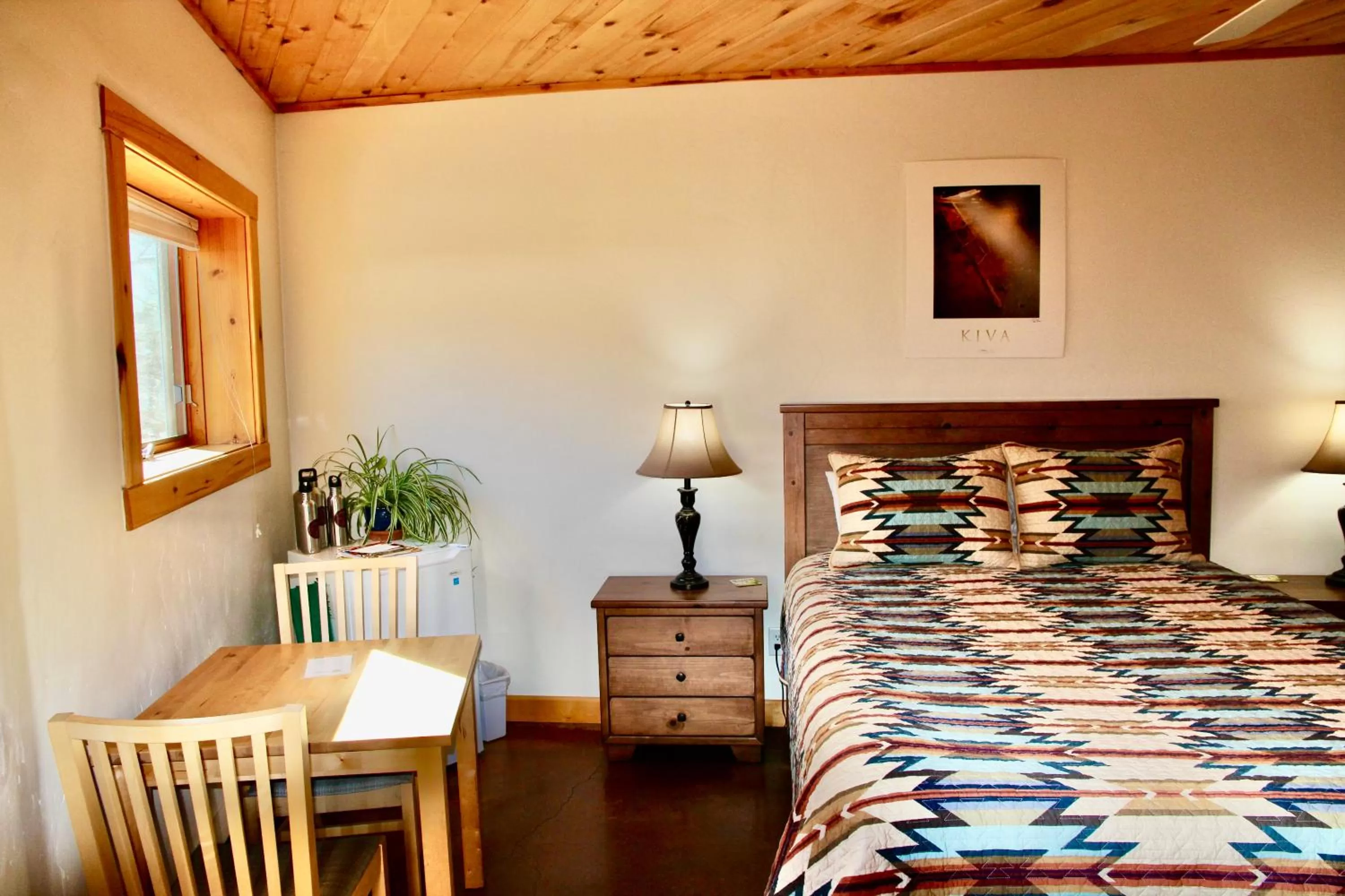 Bed in Red Moon Lodge