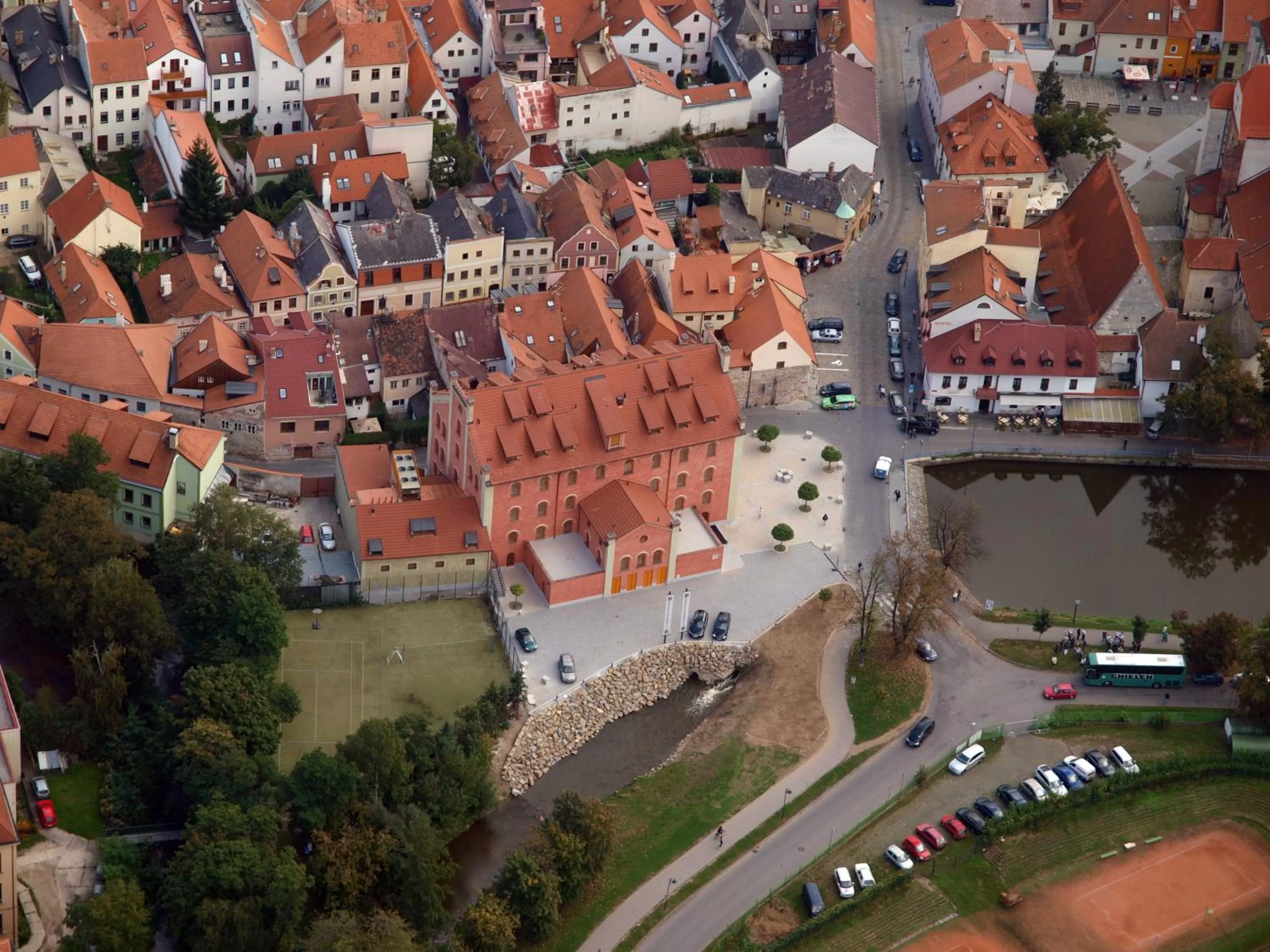 Bird's eye view in Hotel Budweis