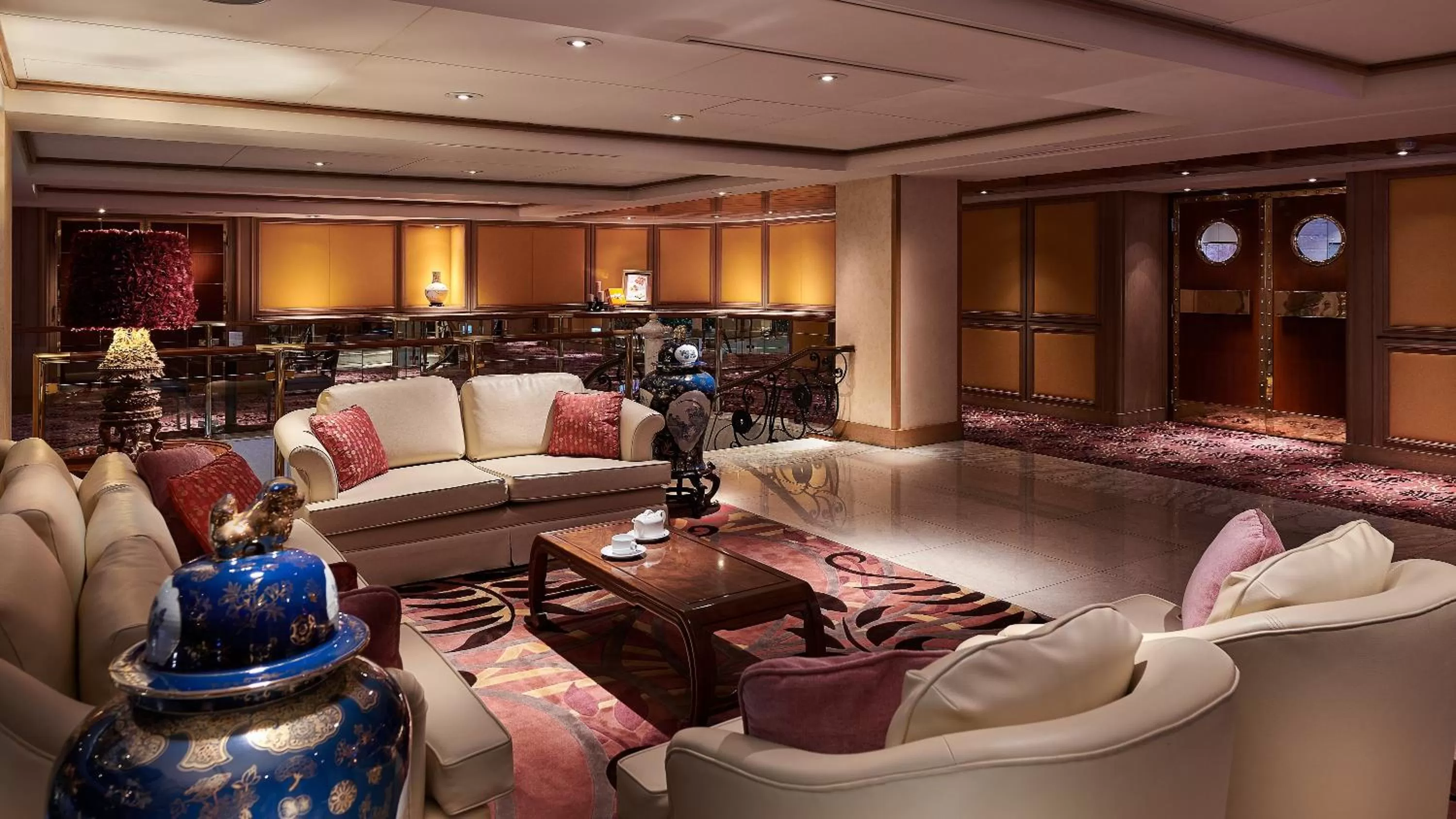 Seating area in The Riviera Hotel Taipei