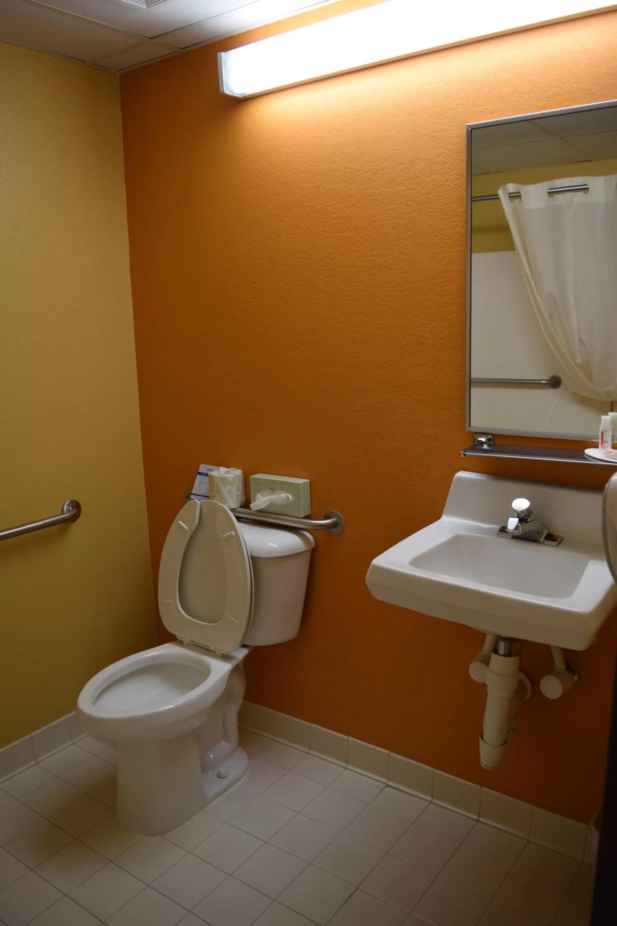 Toilet in Microtel Inn & Suites by Wyndham Rock Hill/Charlotte Area
