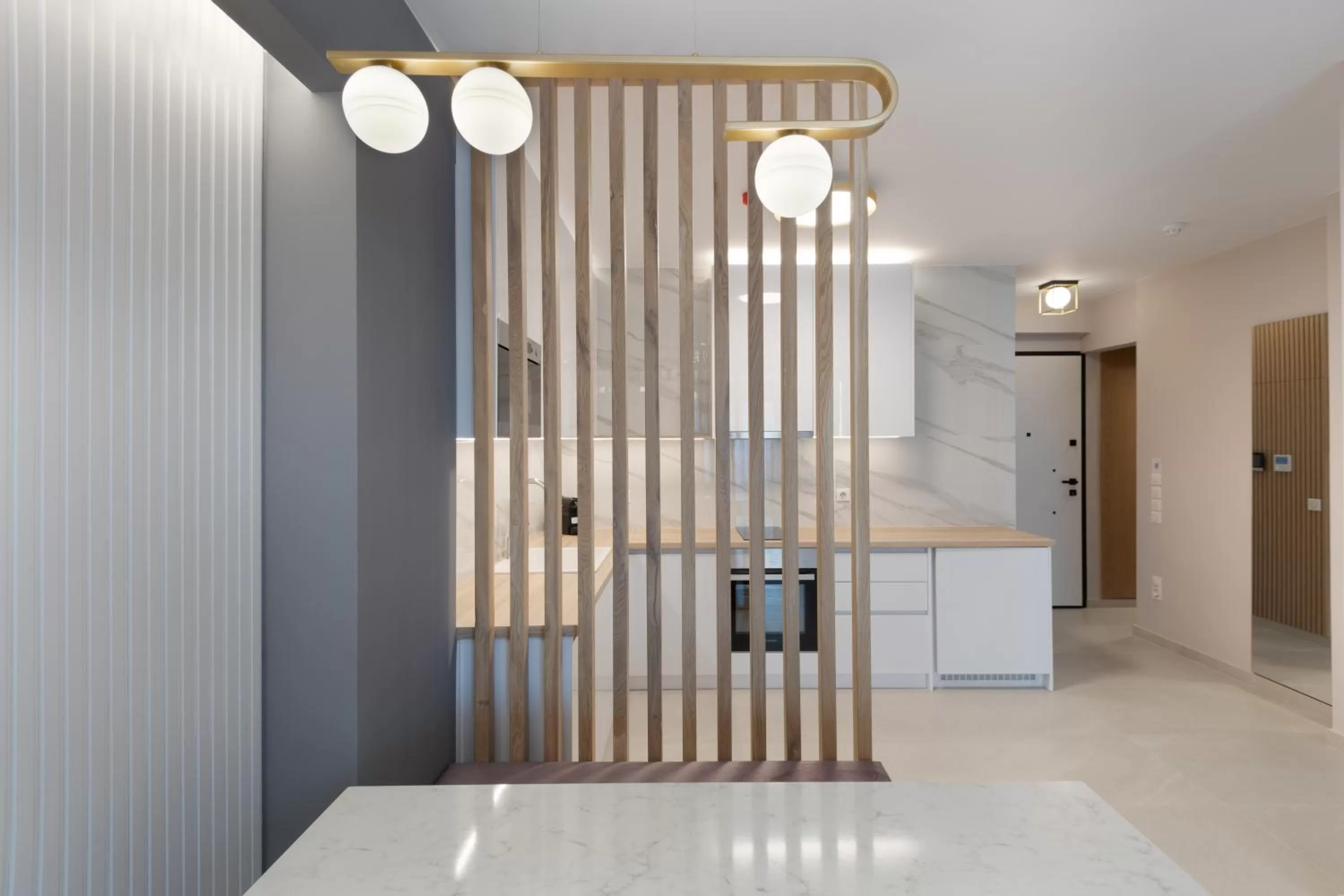 Kitchen or kitchenette in LUX&EASY Athens Downtown Residences