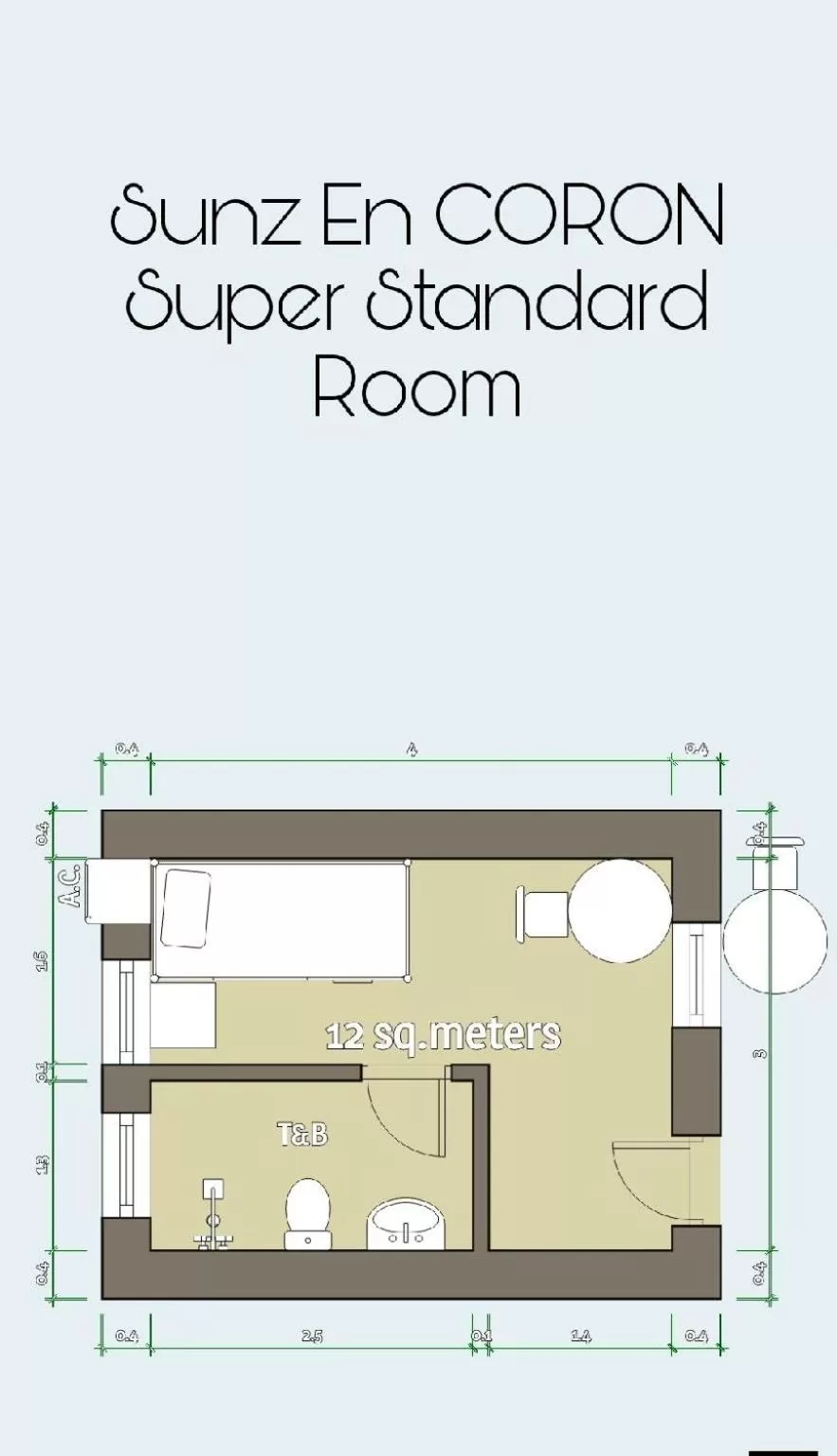 Floor Plan in Sunz en Coron Resort