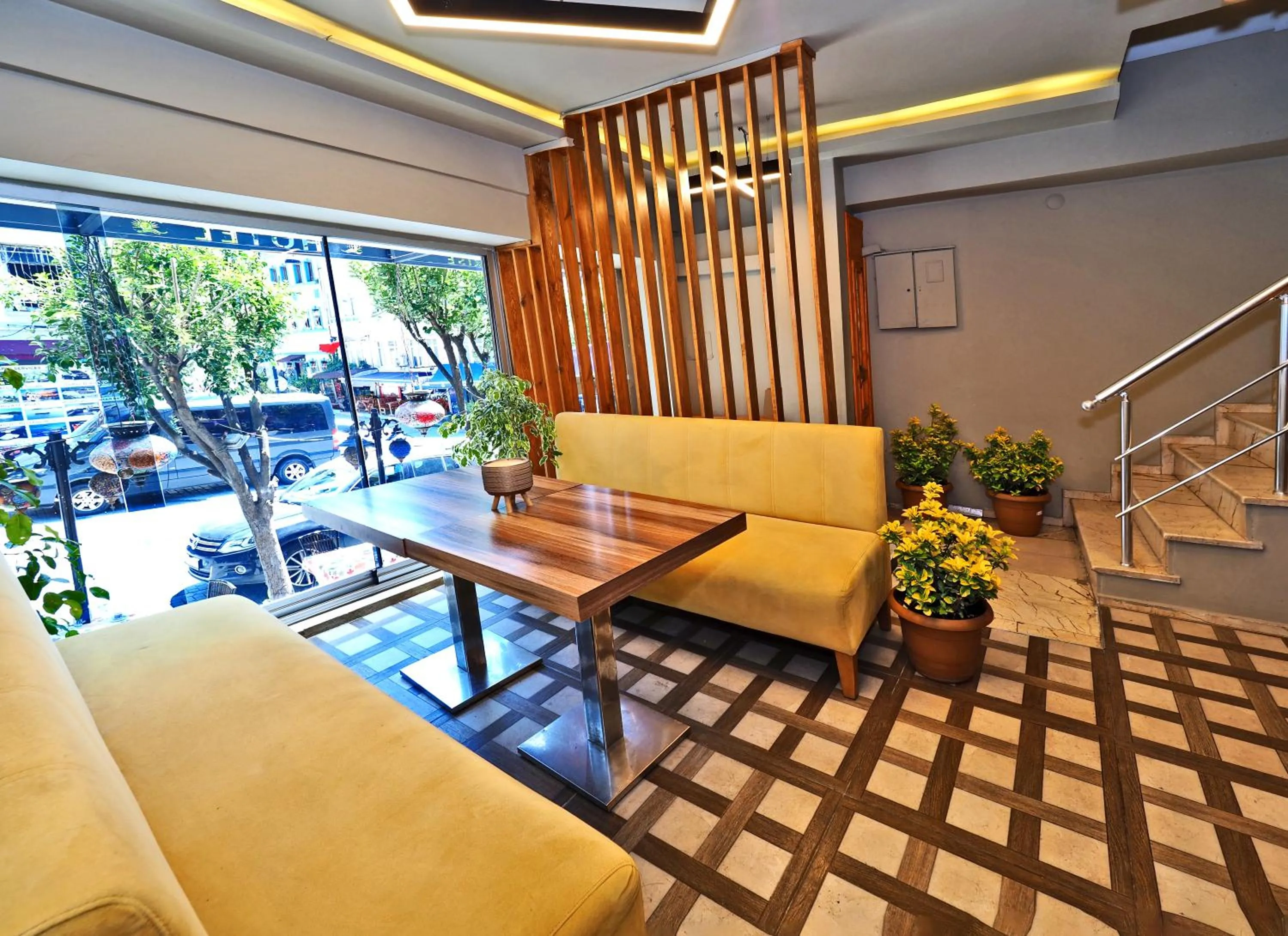 Lobby or reception in The Sunrise Hotel