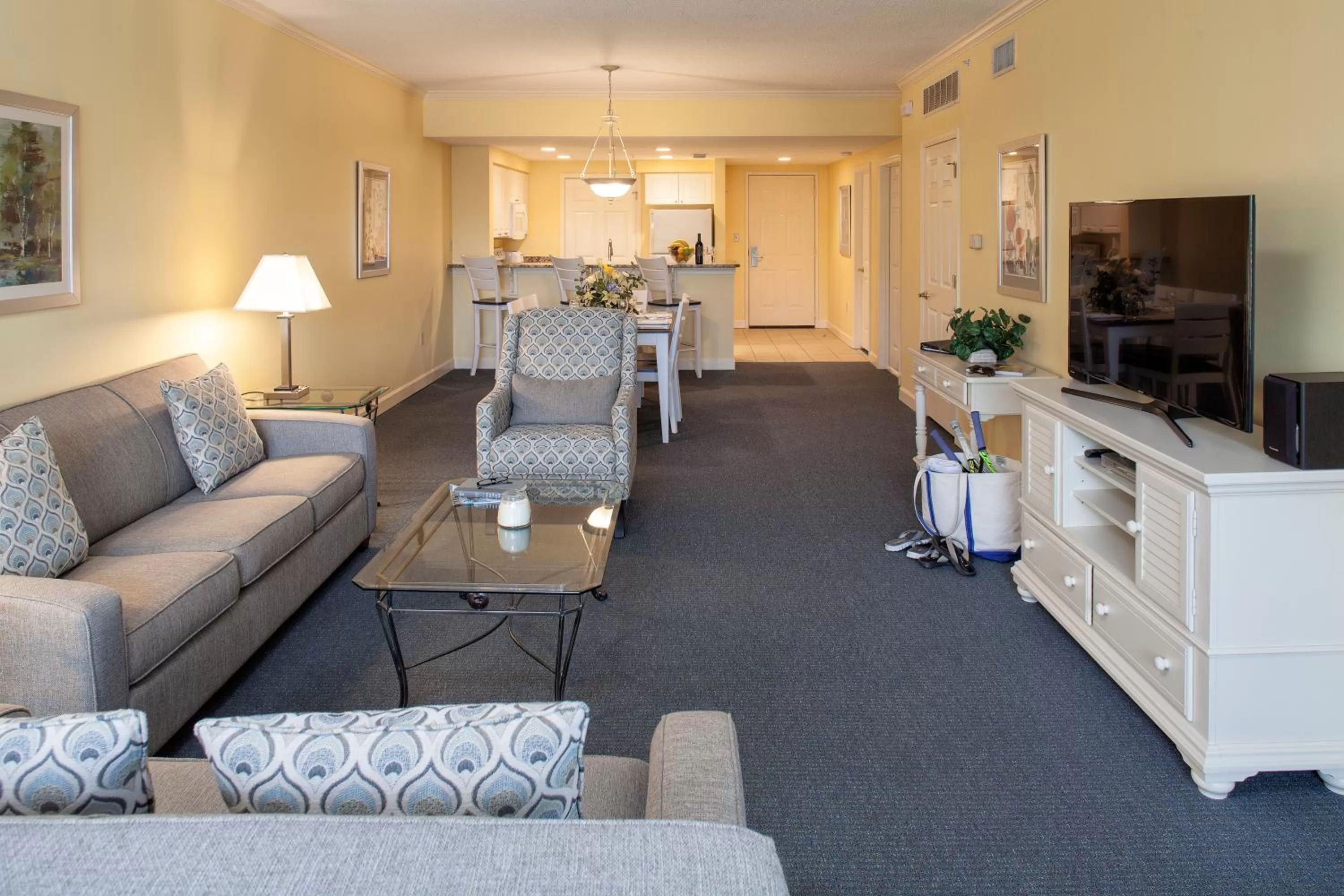 Living room in Waterside by Spinnaker Resorts