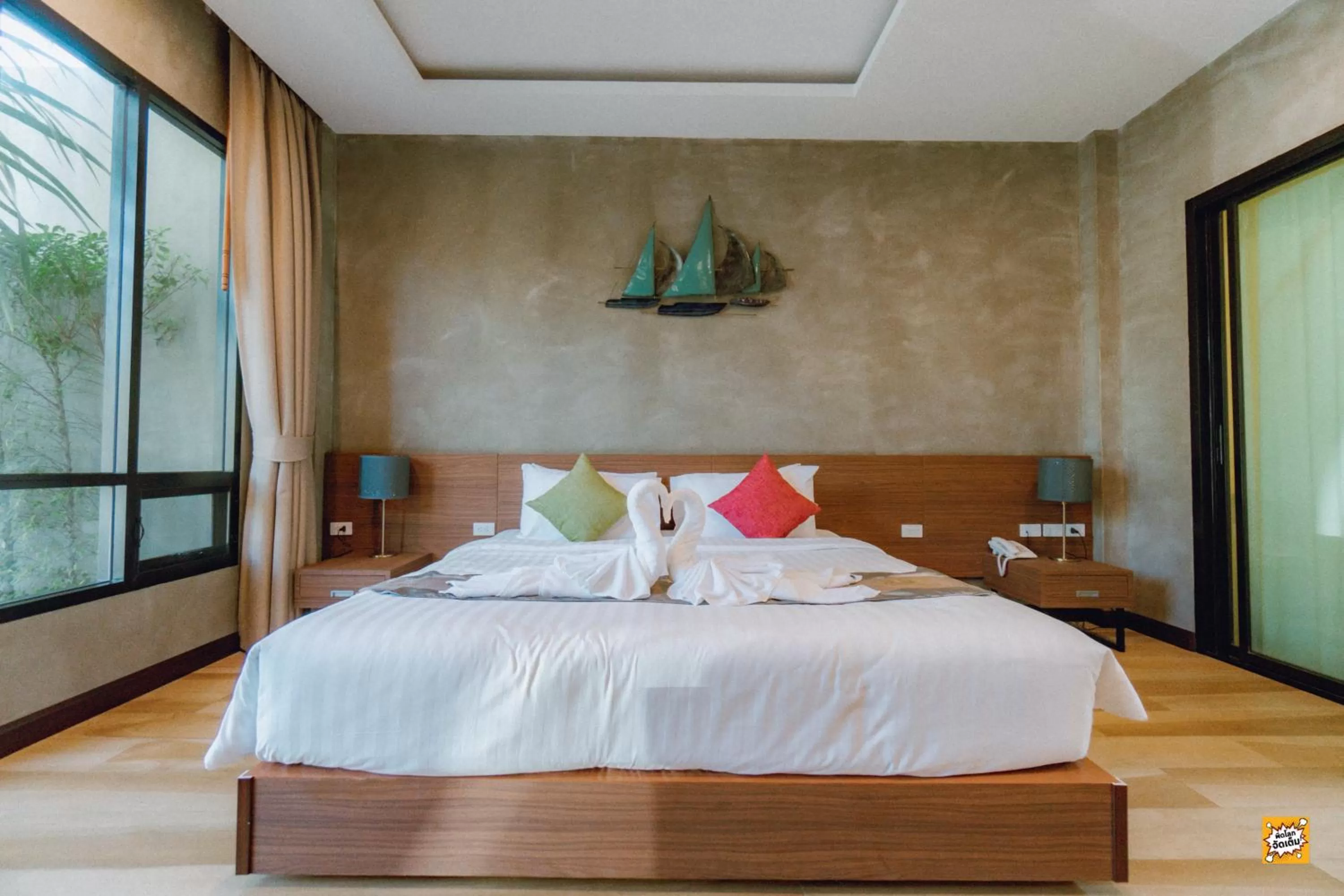 Bed in Blue River Resort