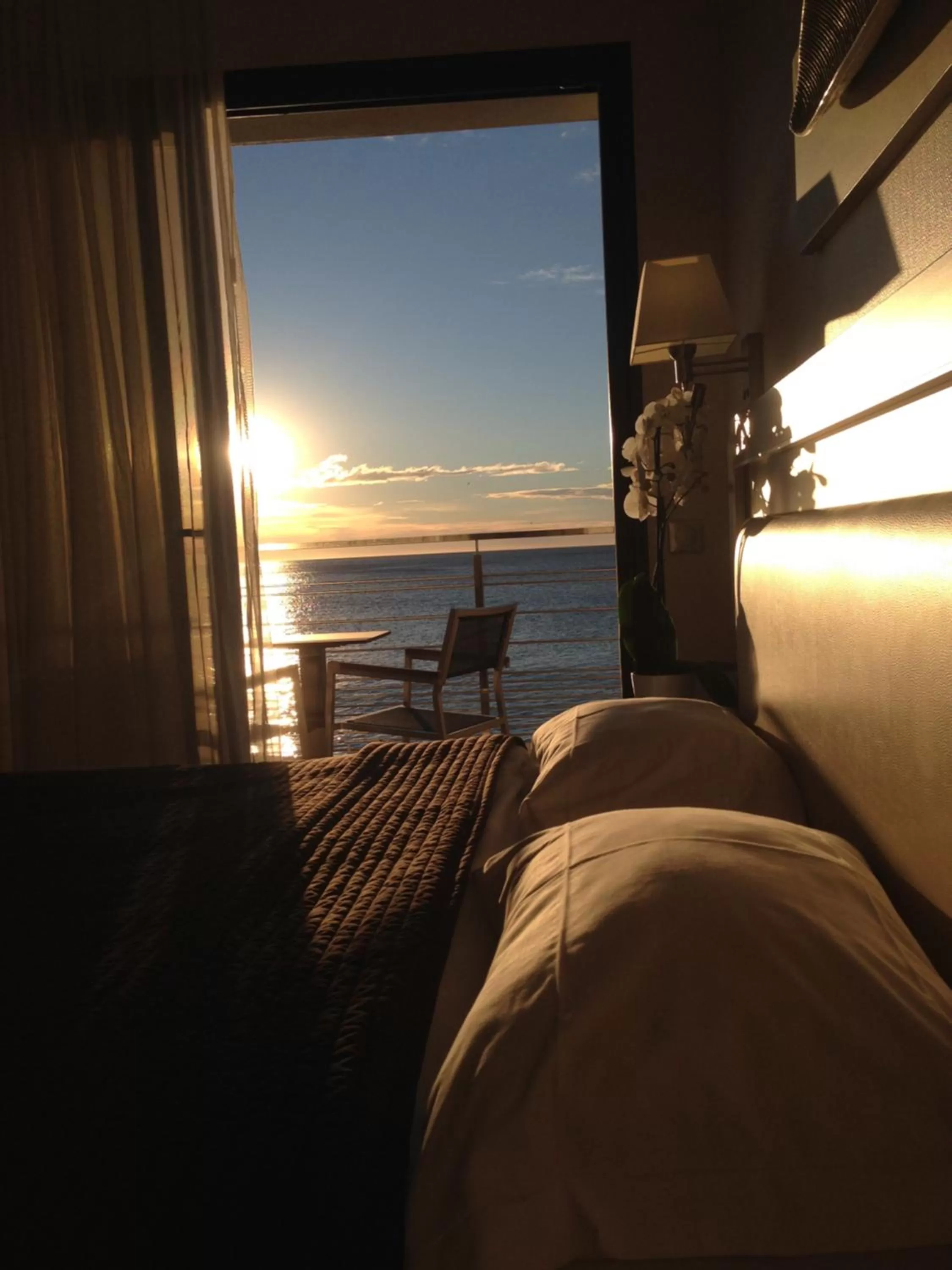 Sea view, Bed in Villa Azur