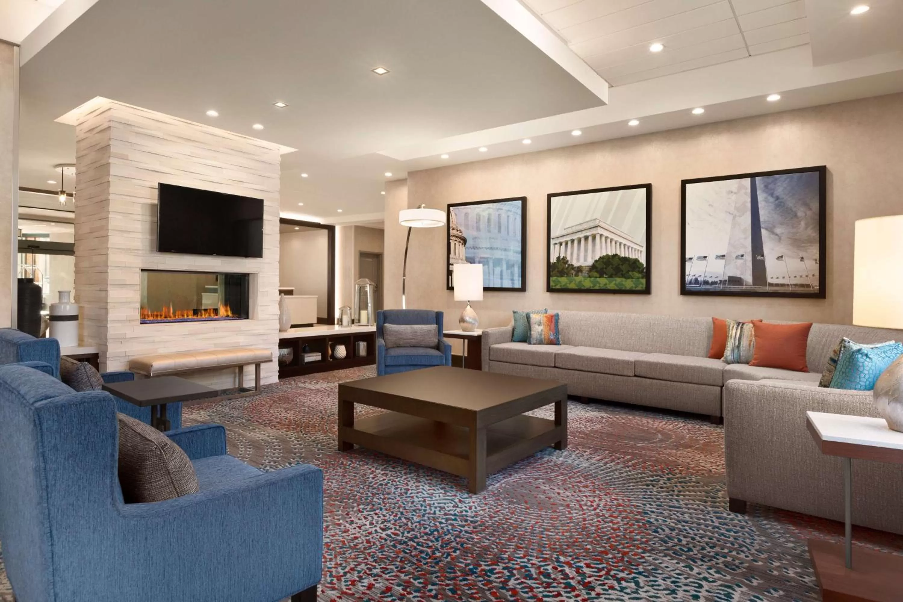 Lobby or reception in Homewood Suites By Hilton Arlington Rosslyn Key Bridge