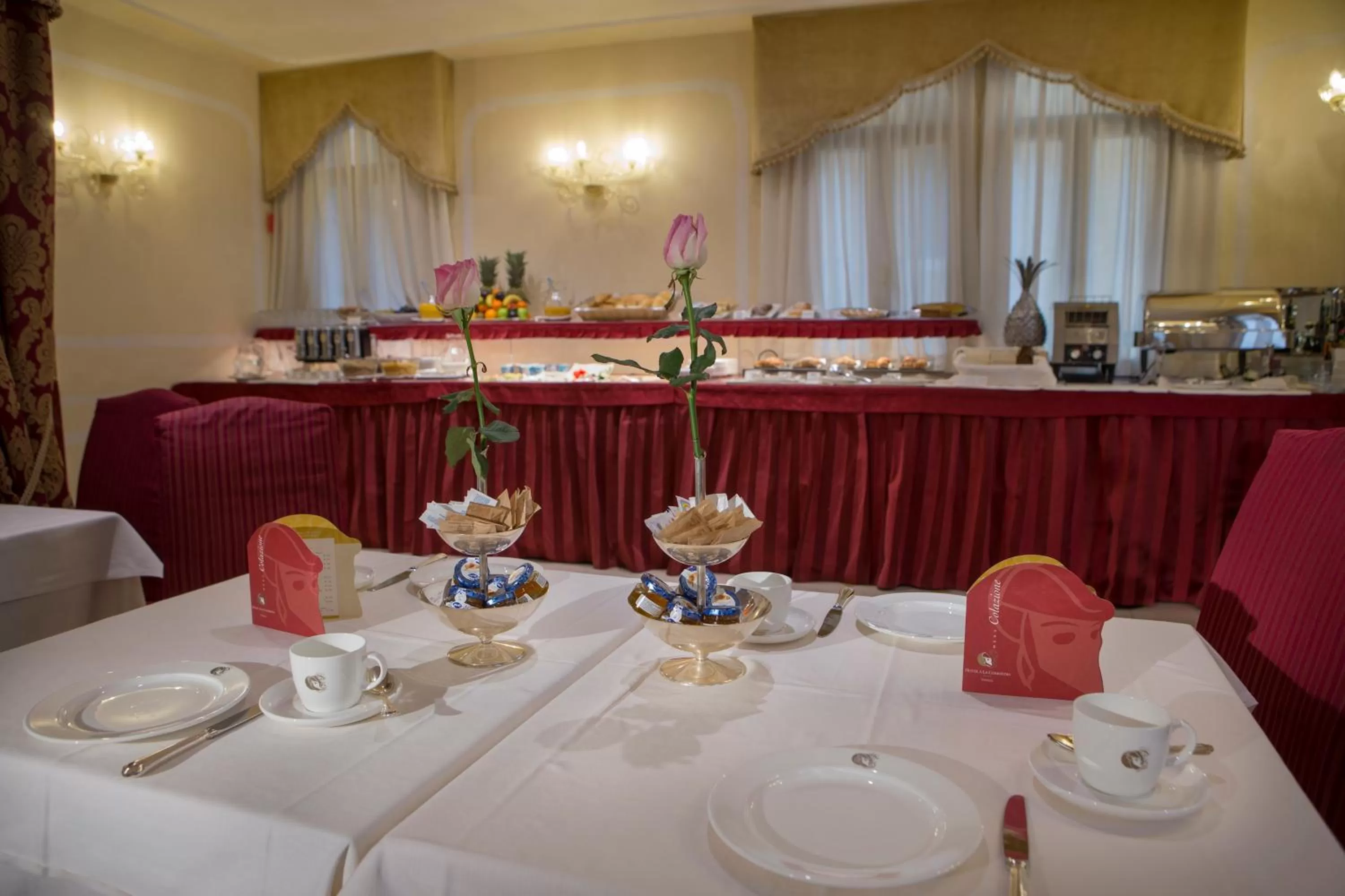 Buffet breakfast in Hotel A La Commedia