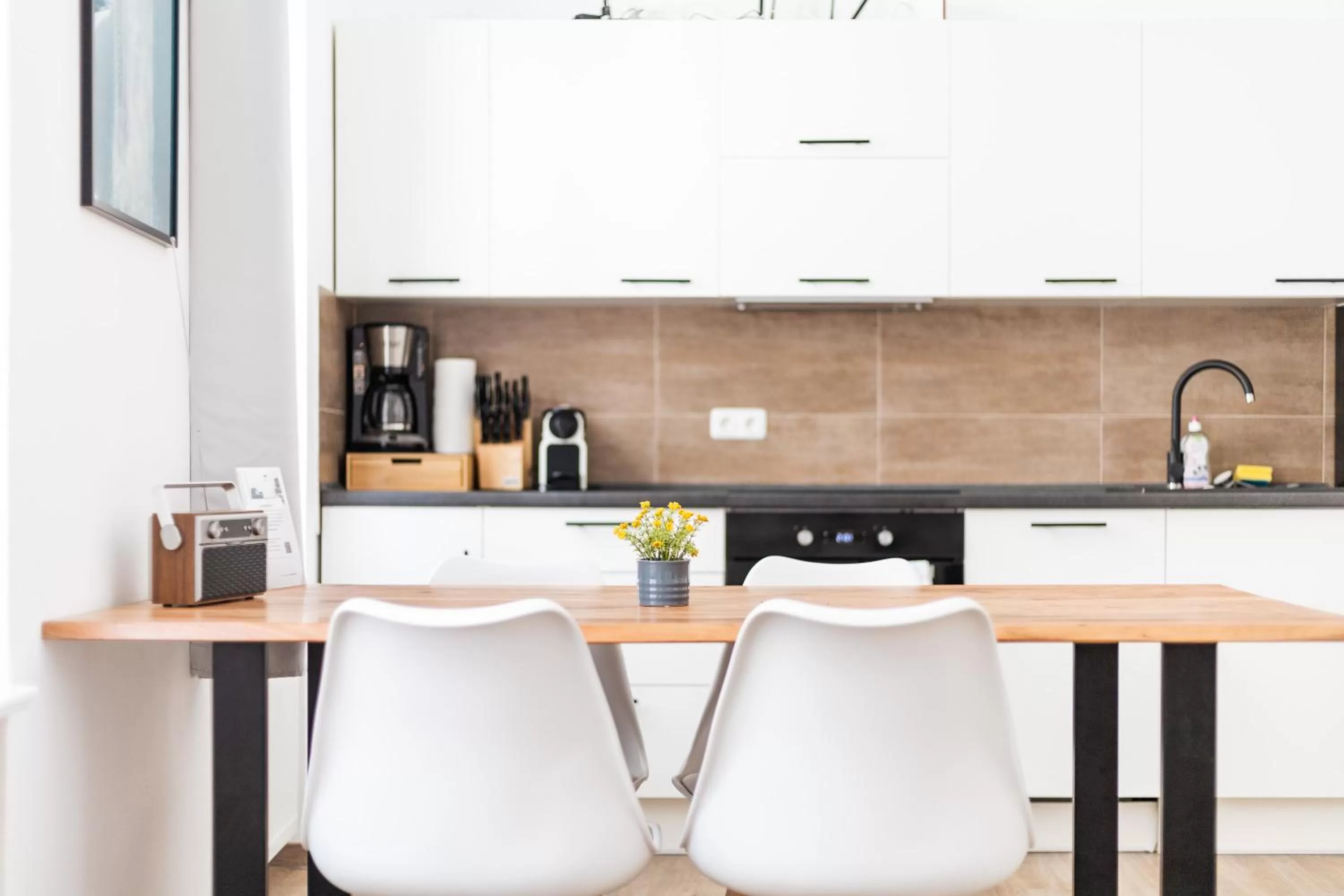 Coffee/tea facilities in Apartments am Neuen Theater - Altstadt - Zentral - Küche - Wifi - Powered by Ko-Living