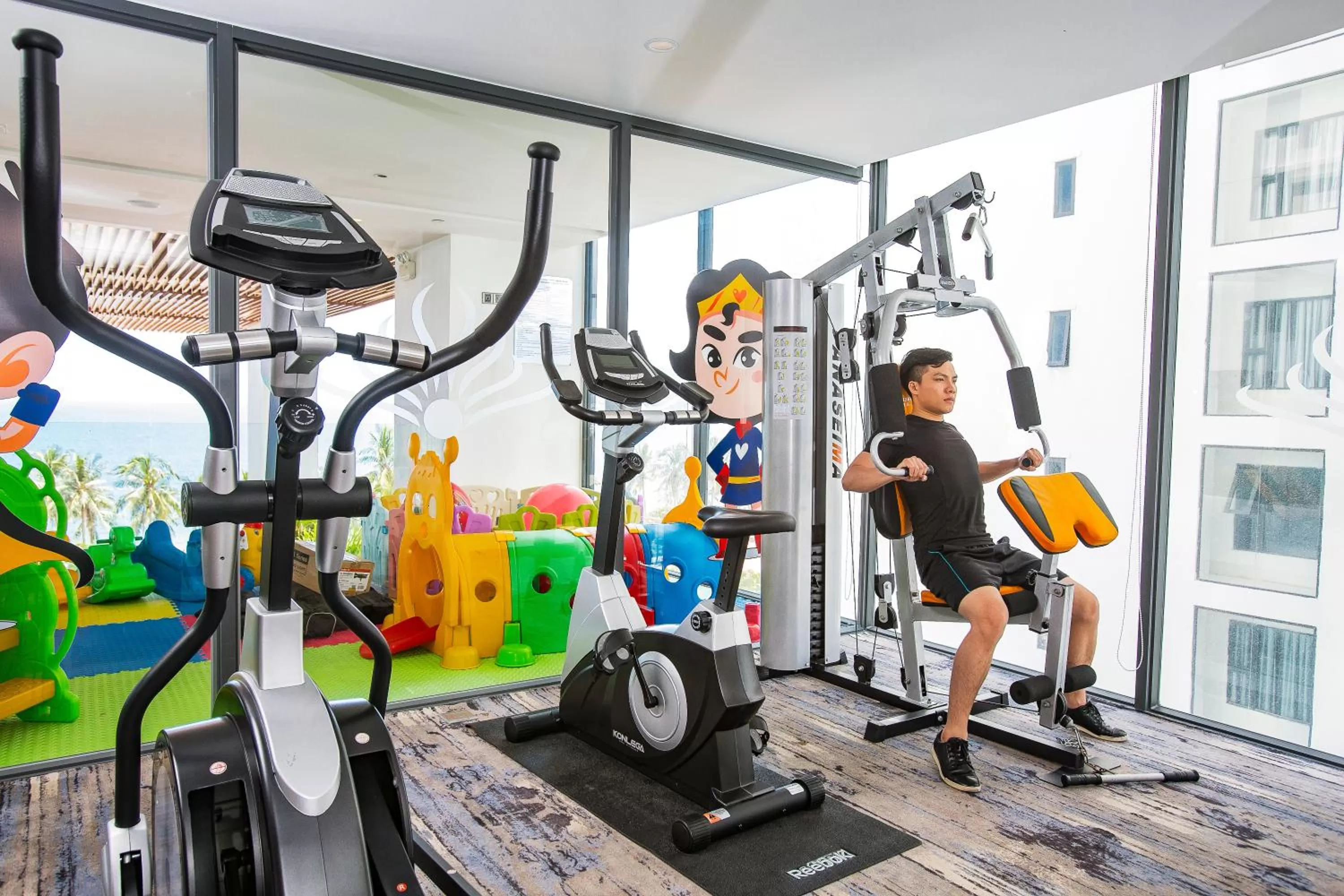Fitness centre/facilities in Queen Ann Nha Trang Hotel