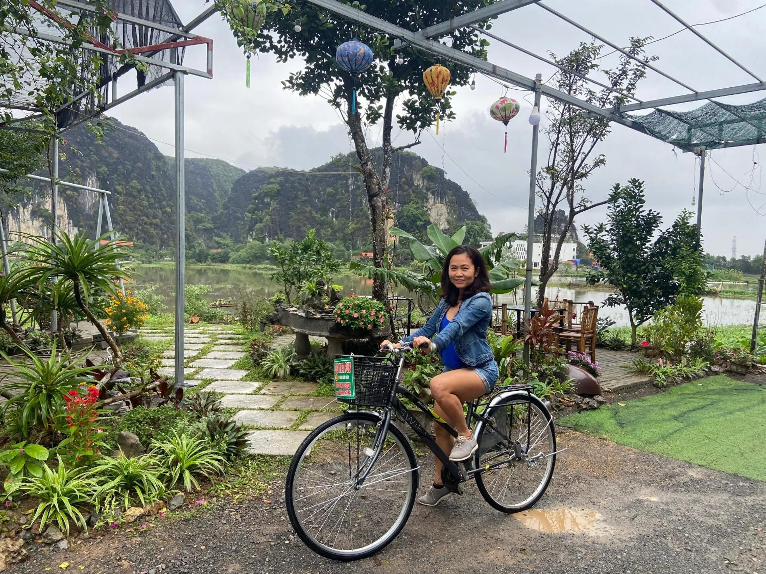 Biking in Tam Coc Mountain View Homestay