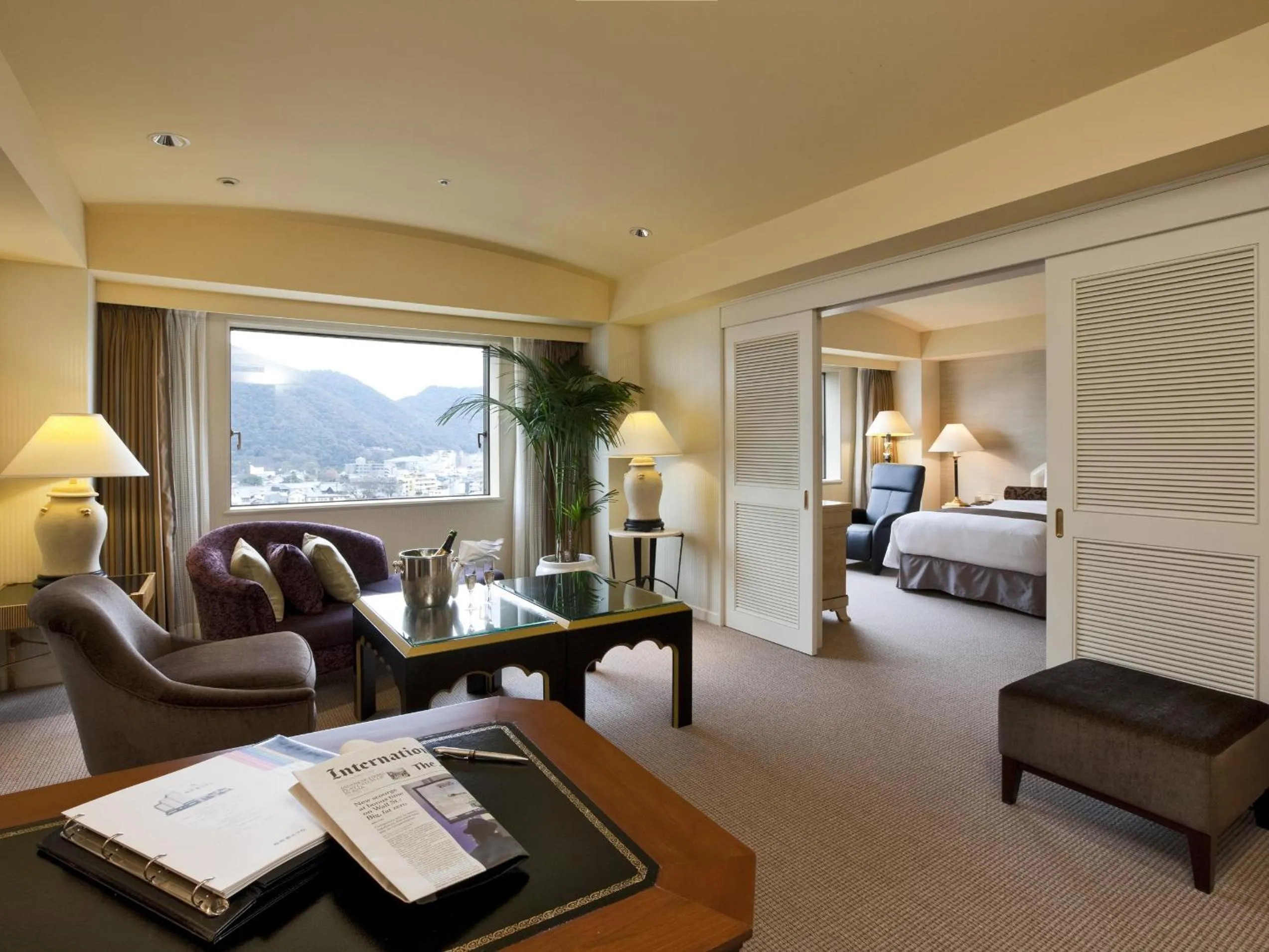 Photo of the whole room, Bed in Miyako Hotel Gifu Nagaragawa