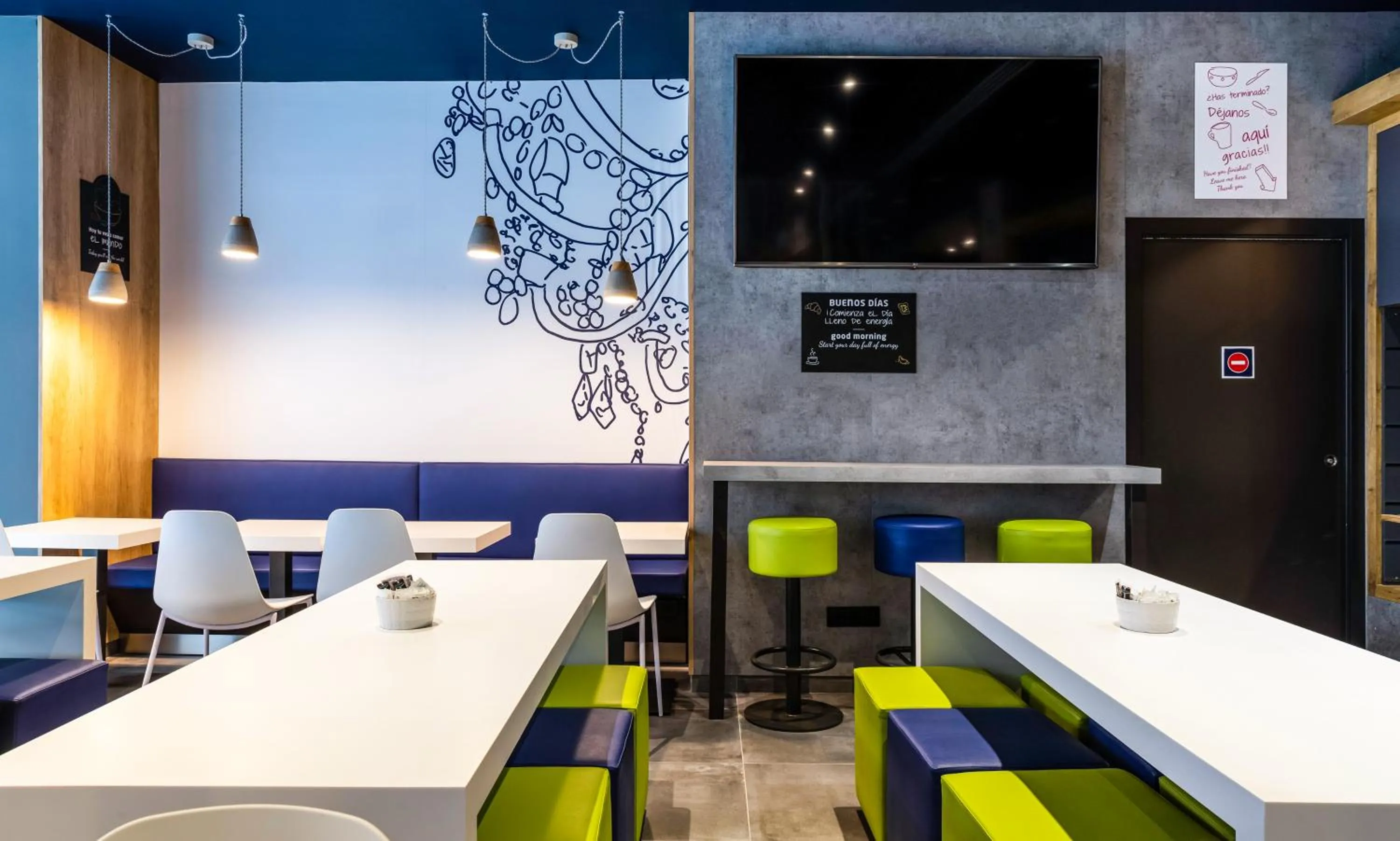 Buffet breakfast in Ibis Budget Bilbao City