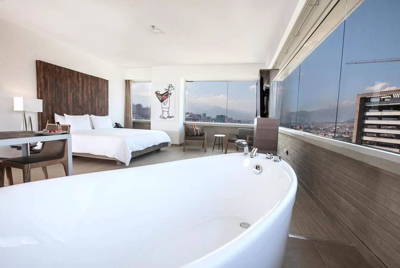 Bathroom, Bed in Viaggio Medellín Grand Select