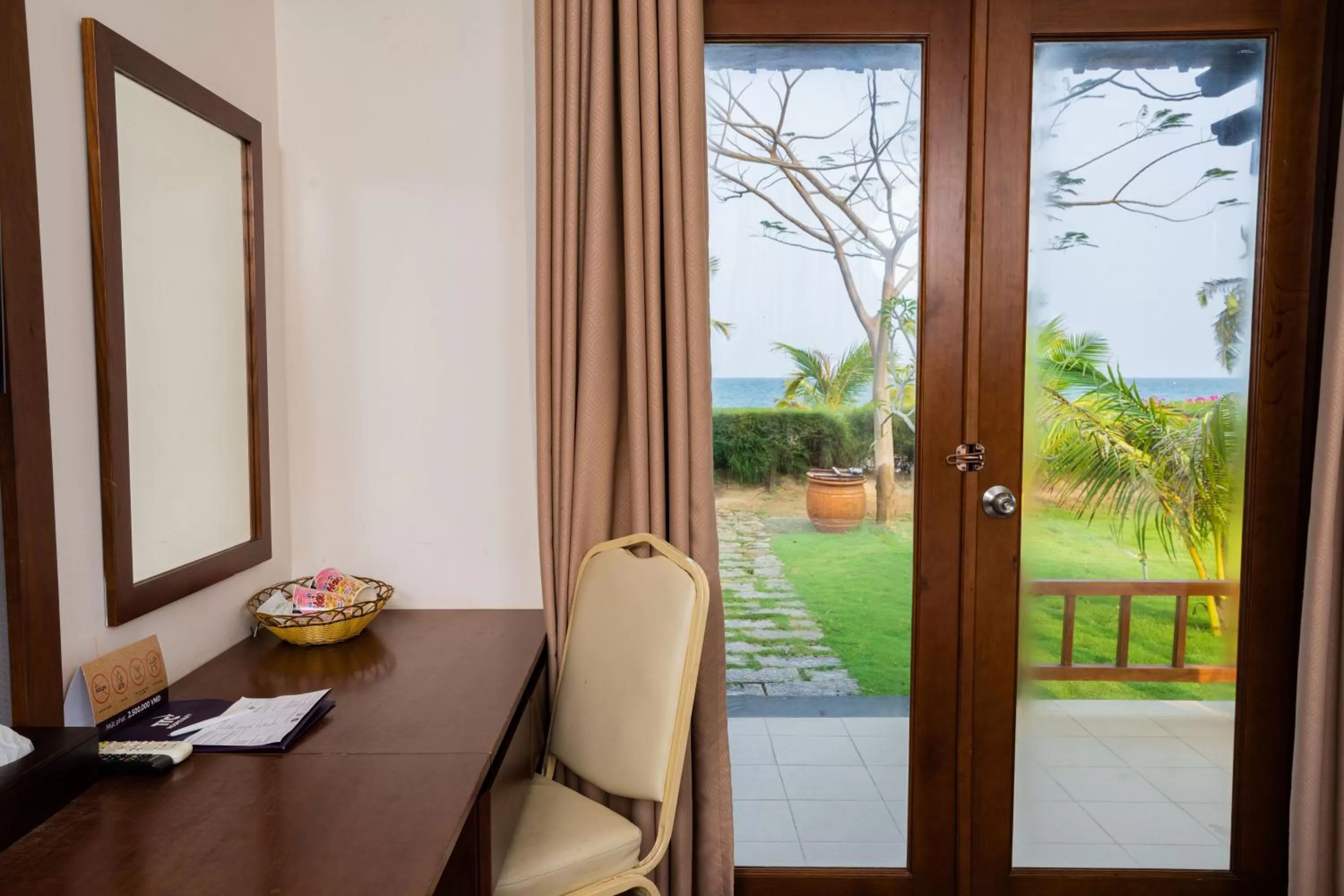 Deluxe Bungalow Twin Room with Terrace - Sea View in TTC Resort Ninh Thuan - Unlimited Access to Water Park