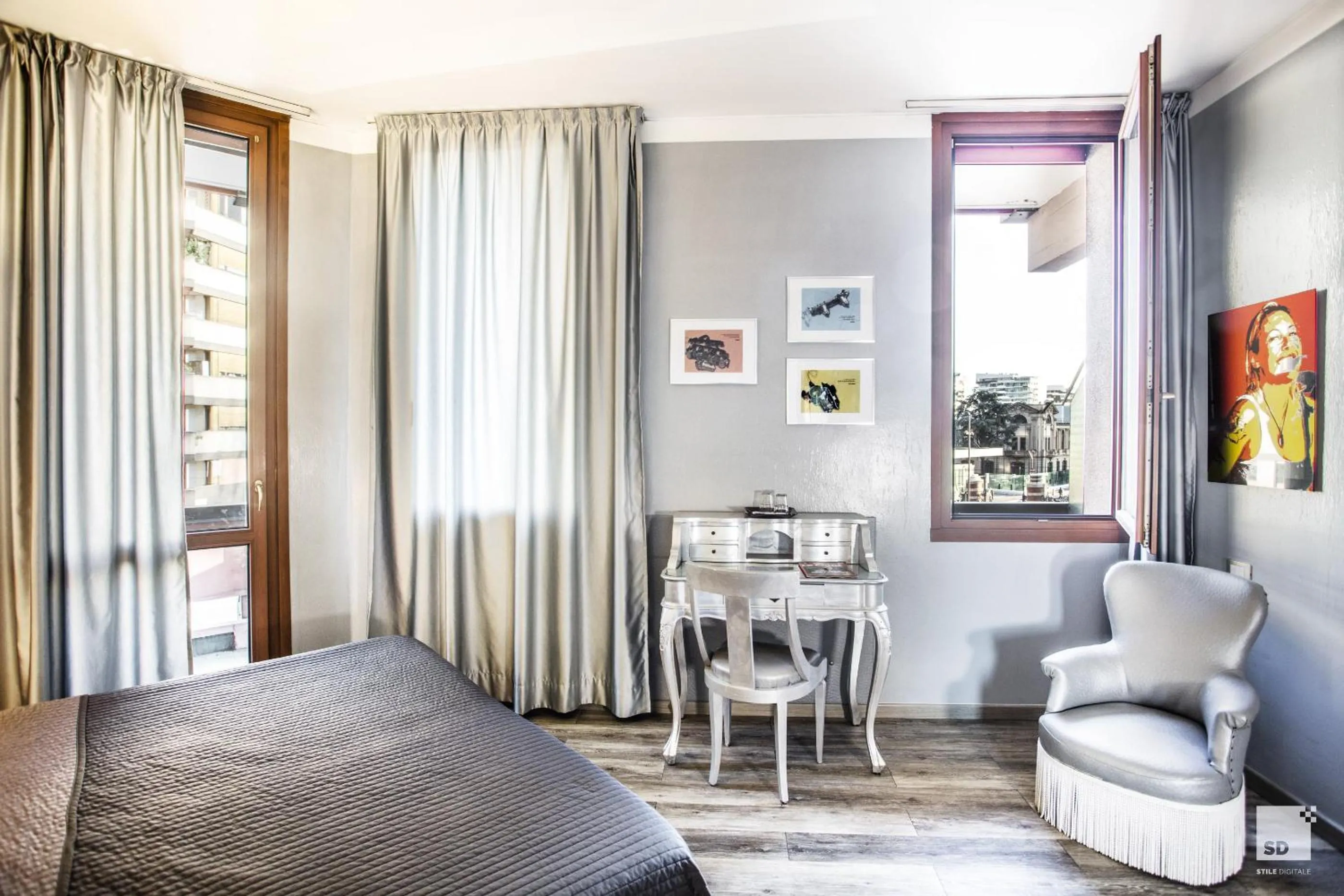 Bed in Admiral Hotel