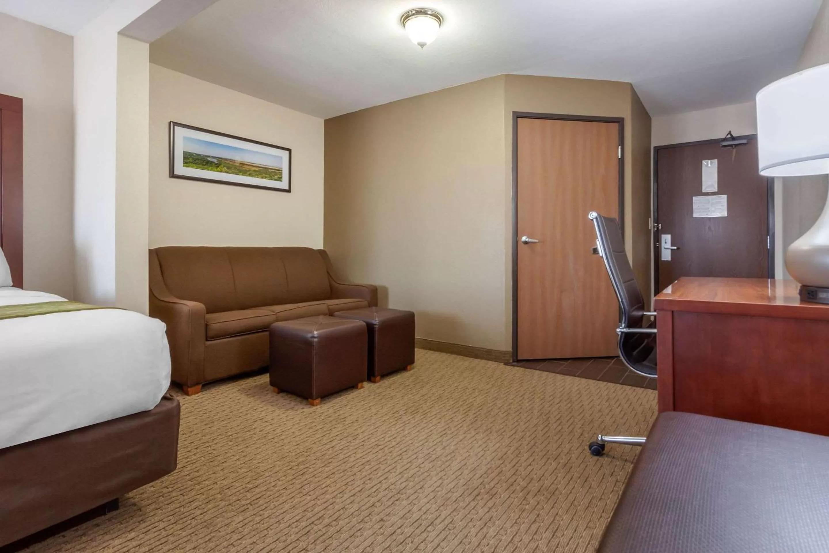 Photo of the whole room, Bed in Comfort Suites Omaha East-Council Bluffs