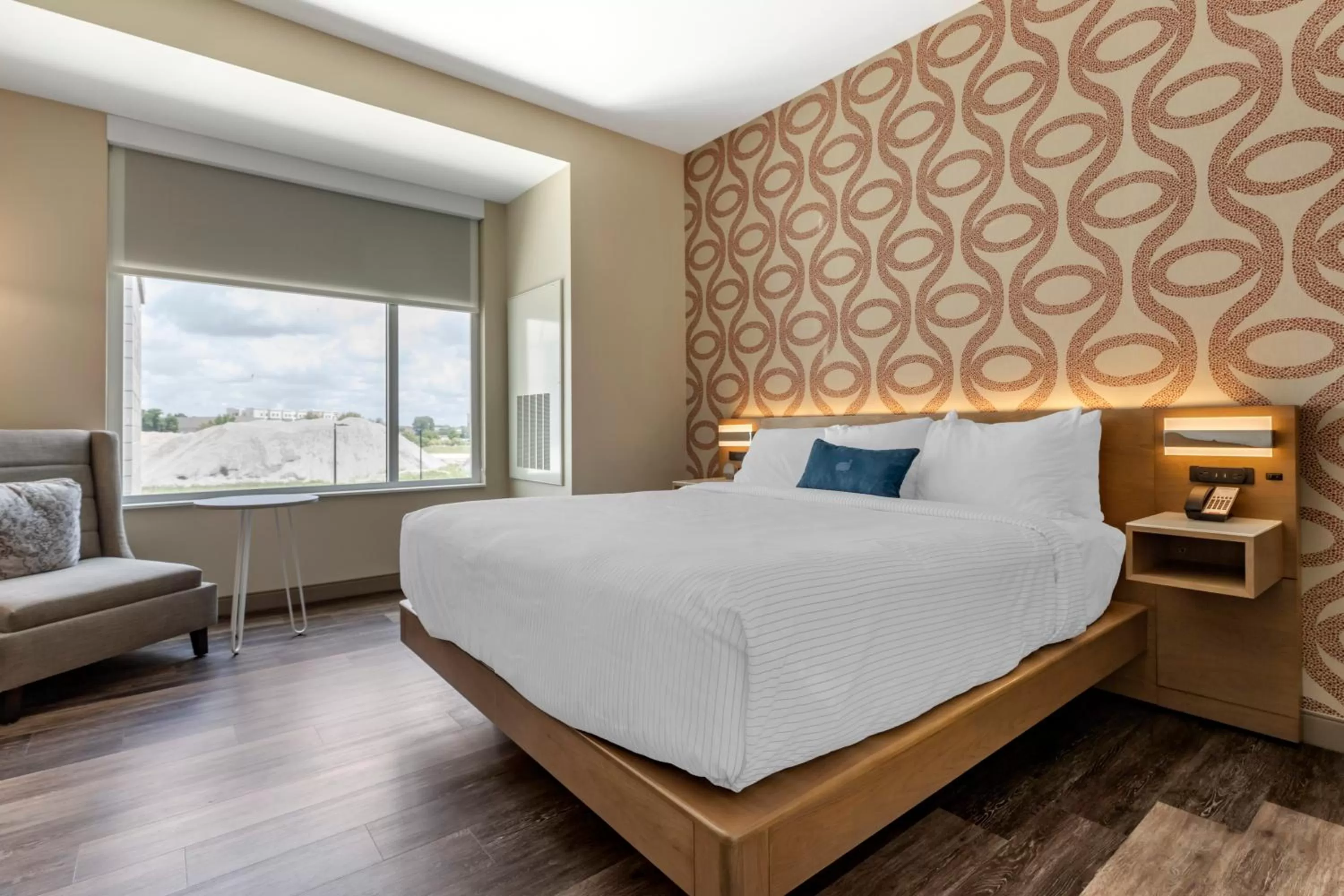 Bed in Cambria Hotel Greenville