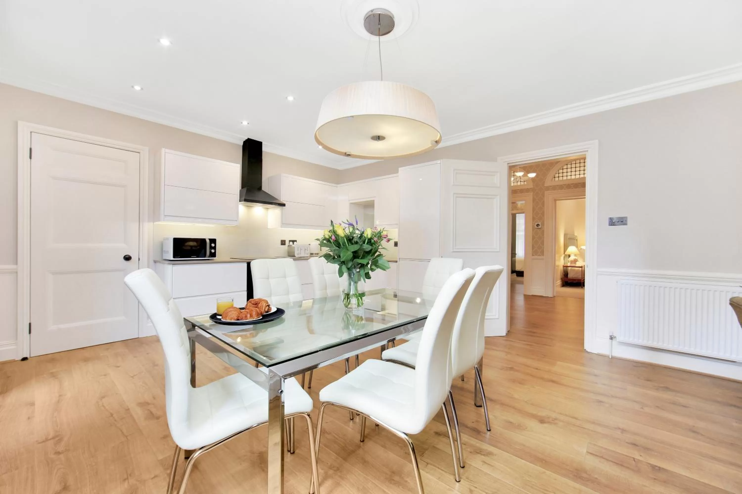 Dining area in No1 The Mansions By Mansley