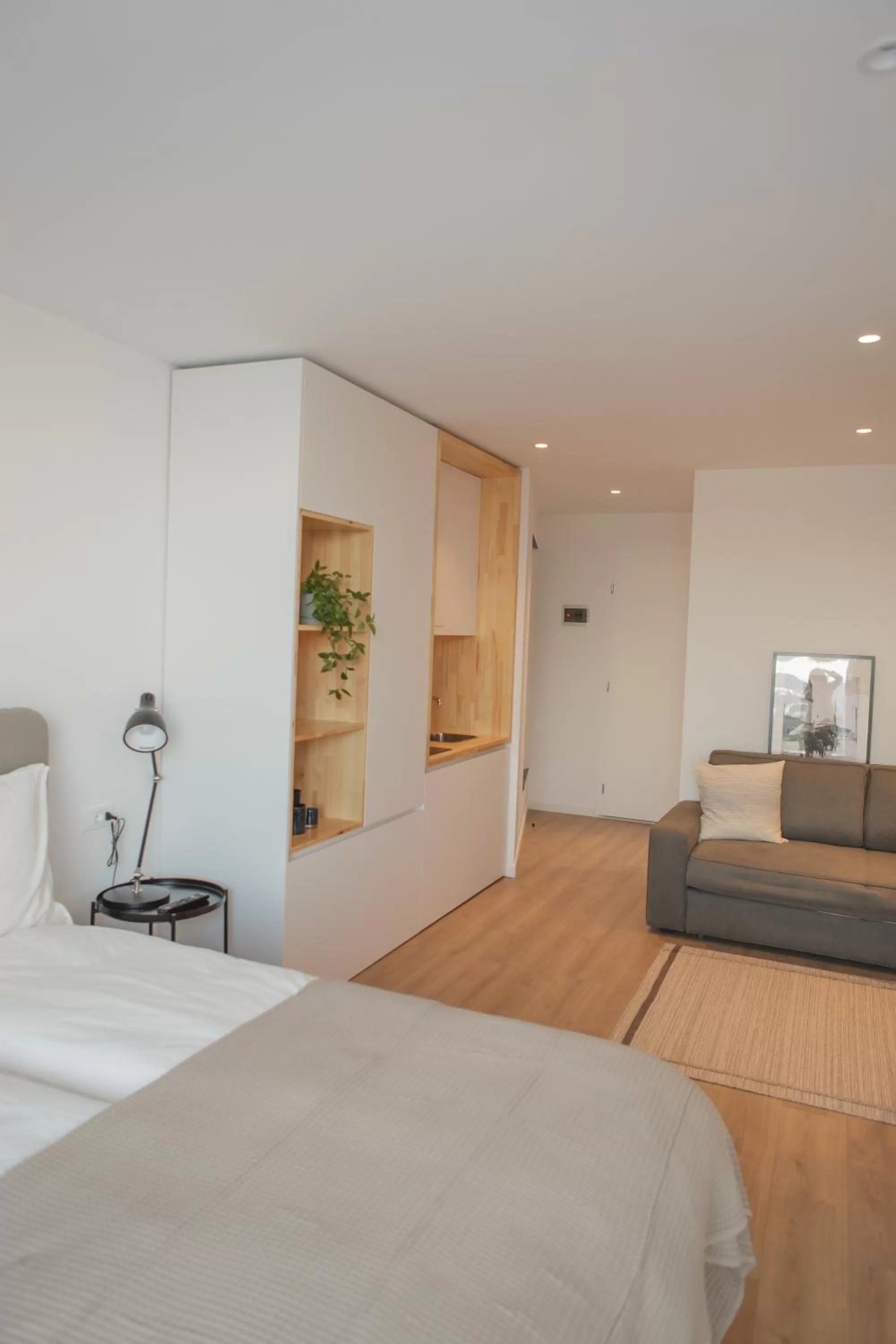 Kitchen or kitchenette, Bed in Rooftop Tirana