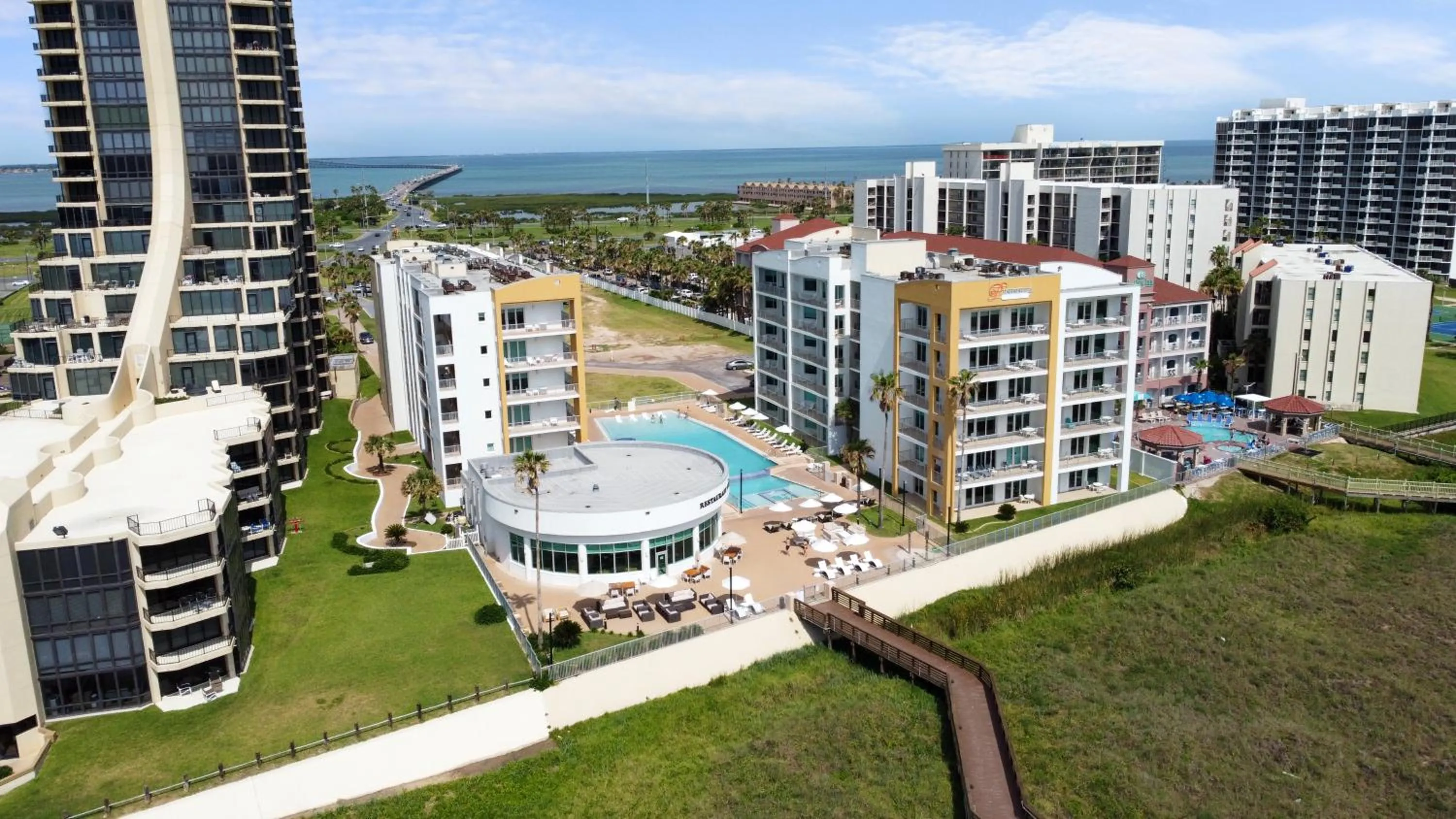 Property building in Peninsula Island Resort & Spa - Beachfront Property at South Padre Island