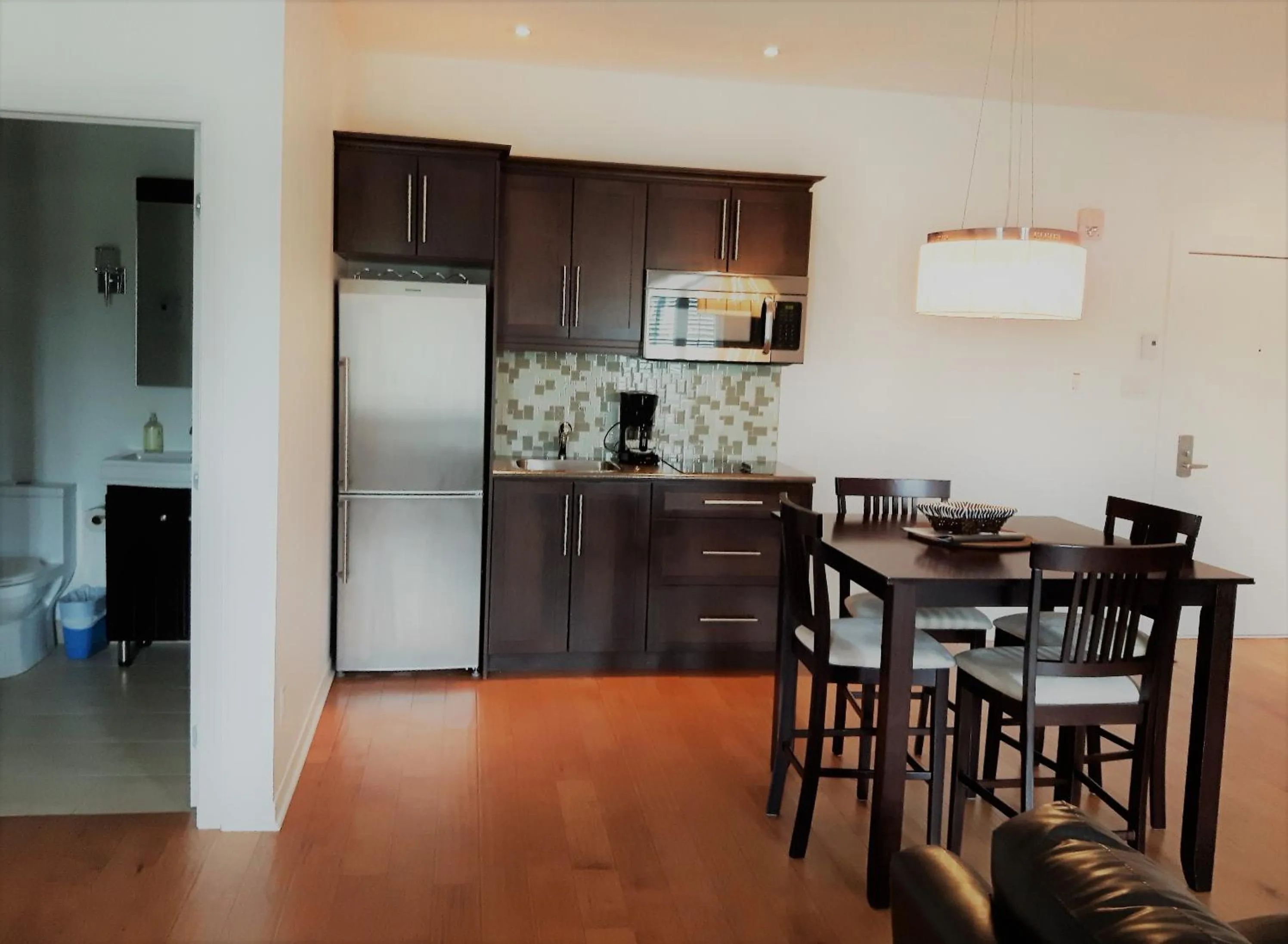 Kitchen or kitchenette in Condos Hotel Lion D'Or