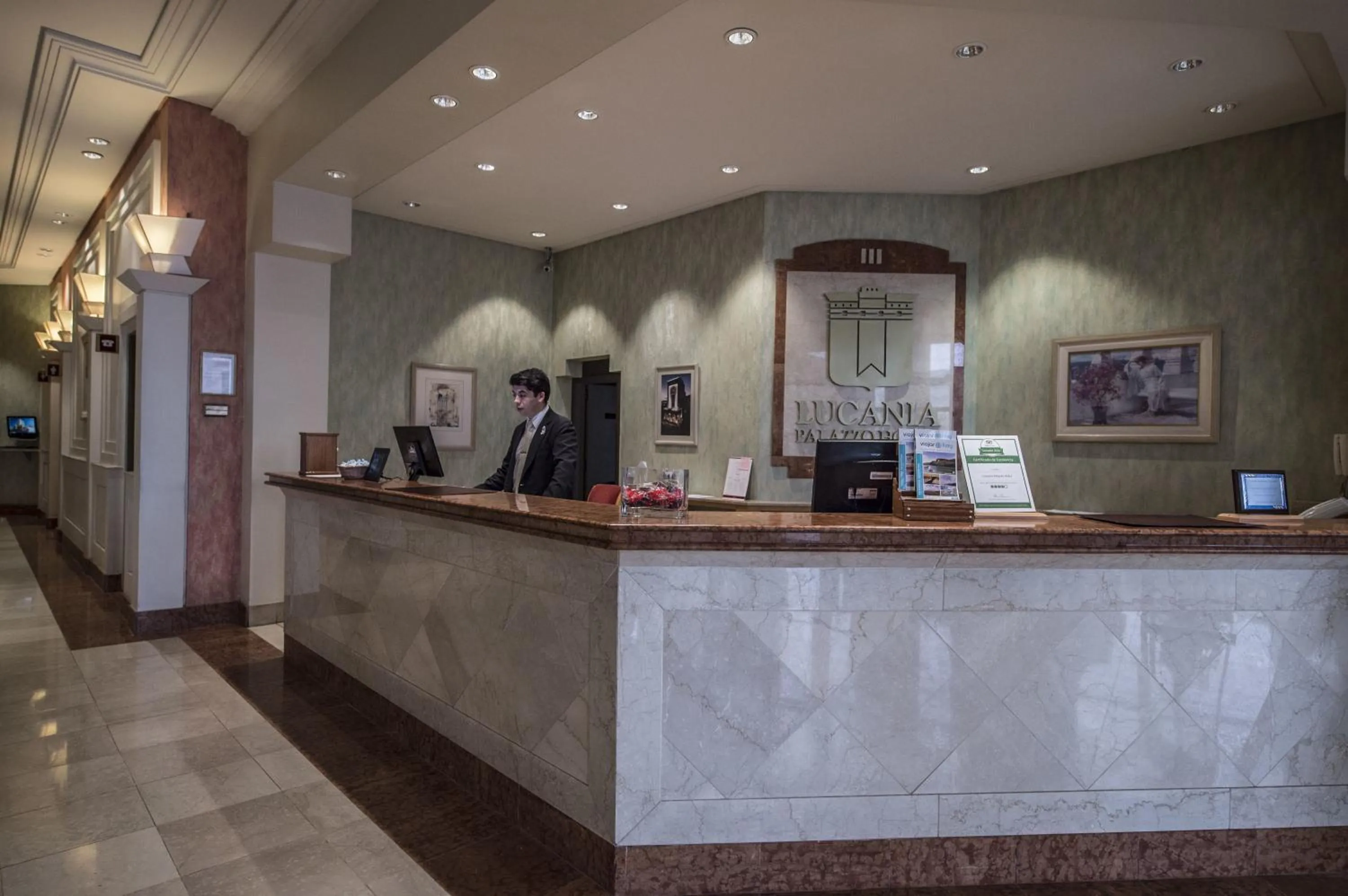 Lobby or reception in Lucania Palazzo Hotel