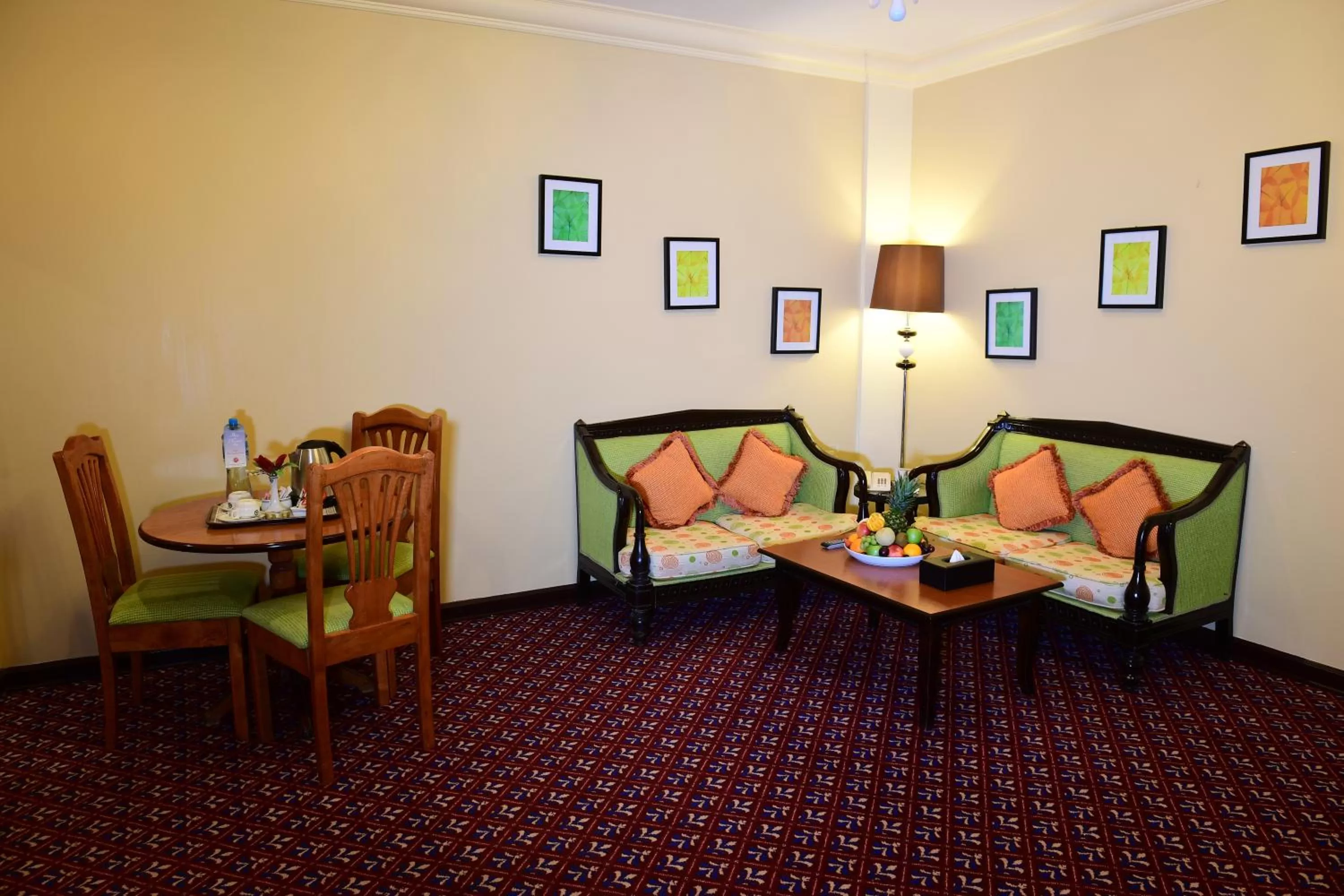 Living room in La Rosa Hotel, Juffair