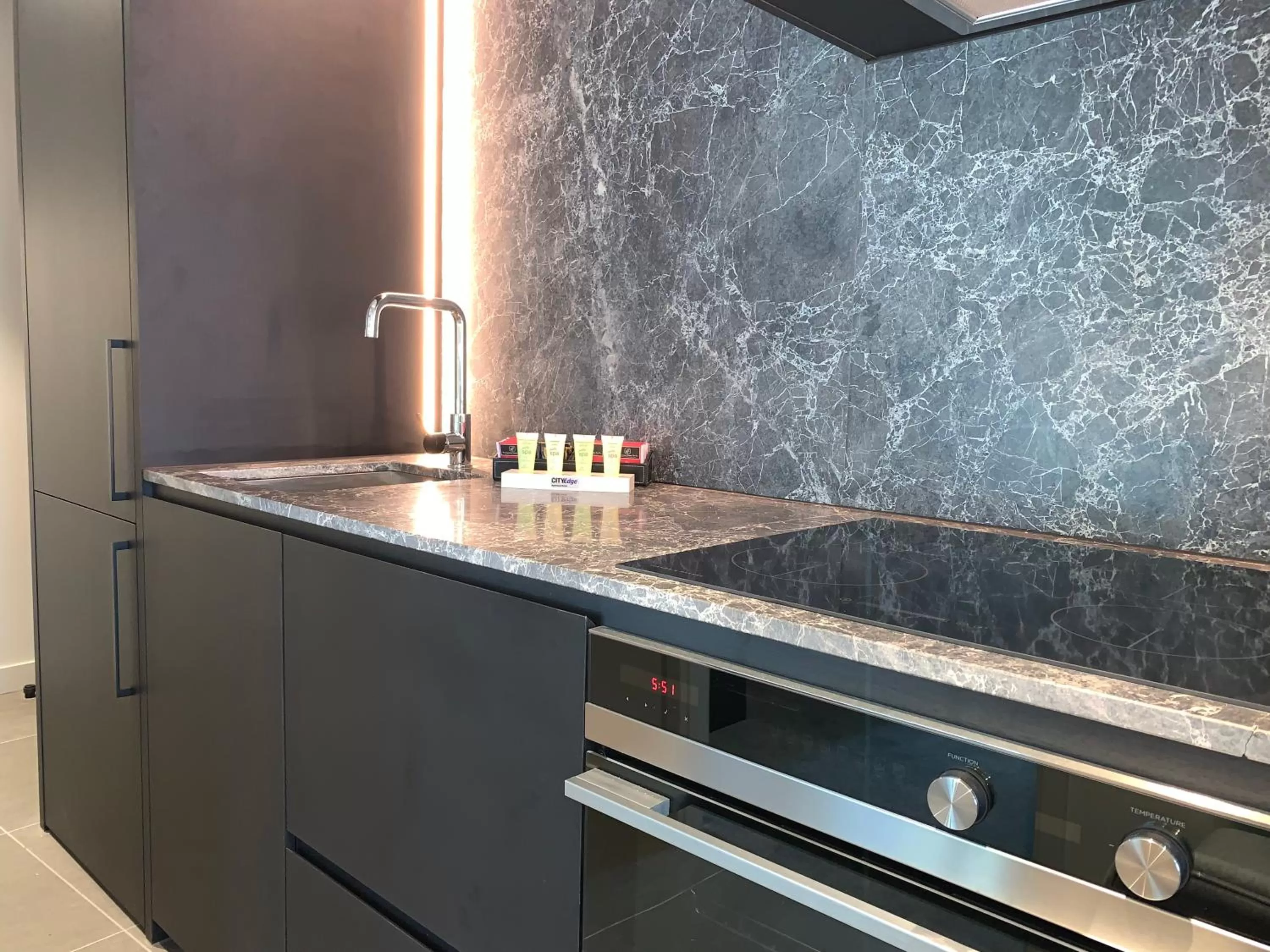 Kitchen or kitchenette in Clarion Apartments South Melbourne