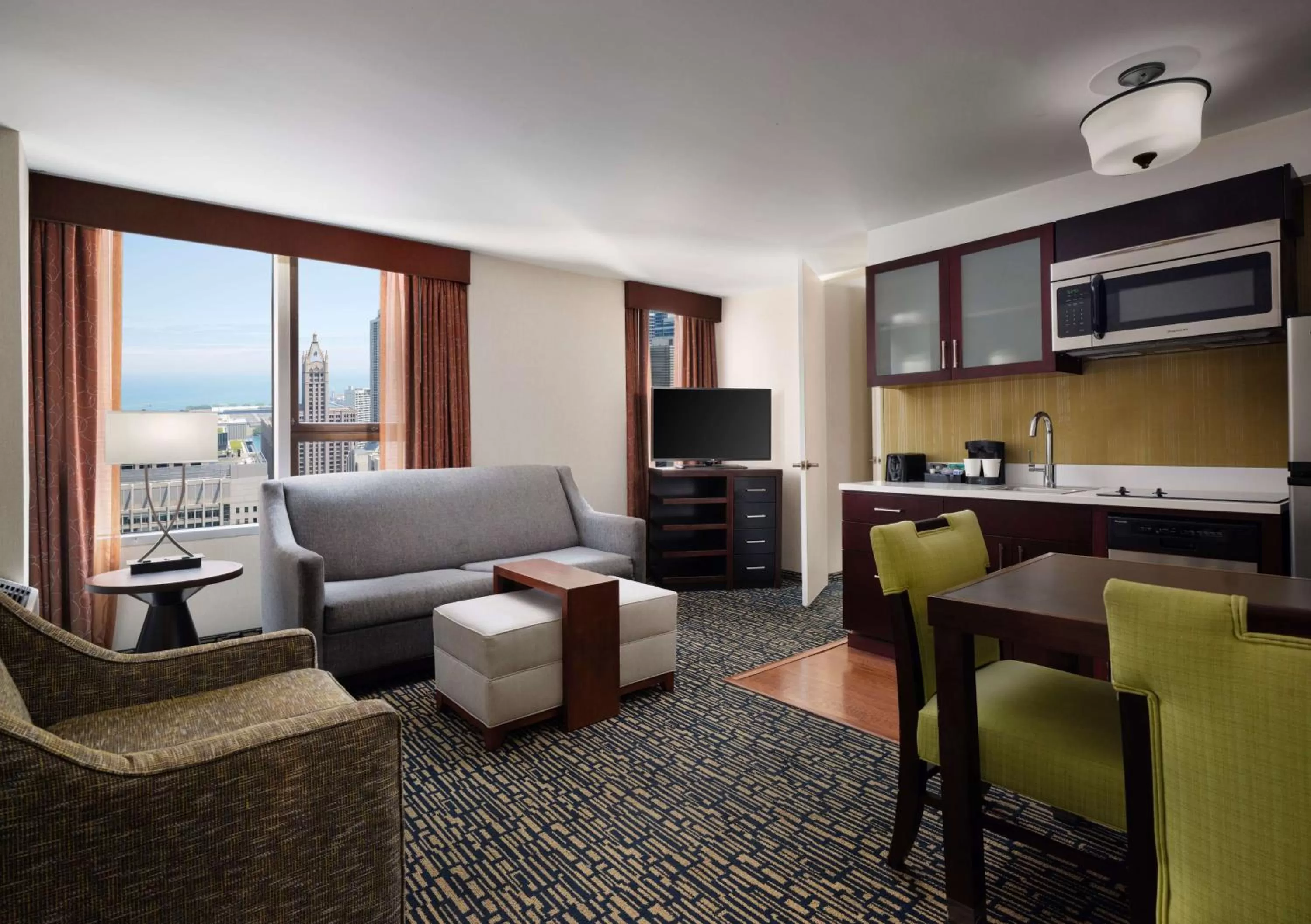 Living room in Homewood Suites by Hilton Chicago Downtown - Magnificent Mile