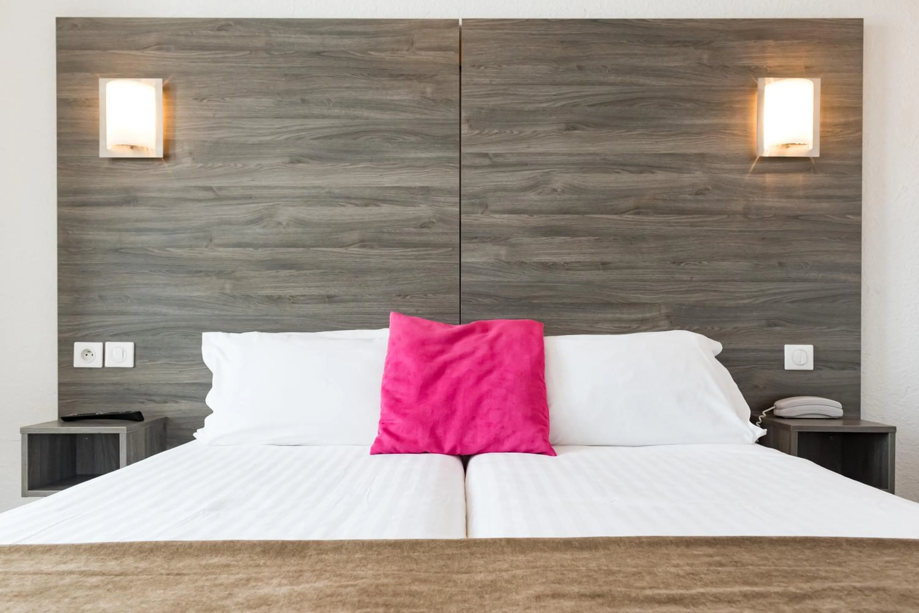 Decorative detail, Bed in Hotel Le 21