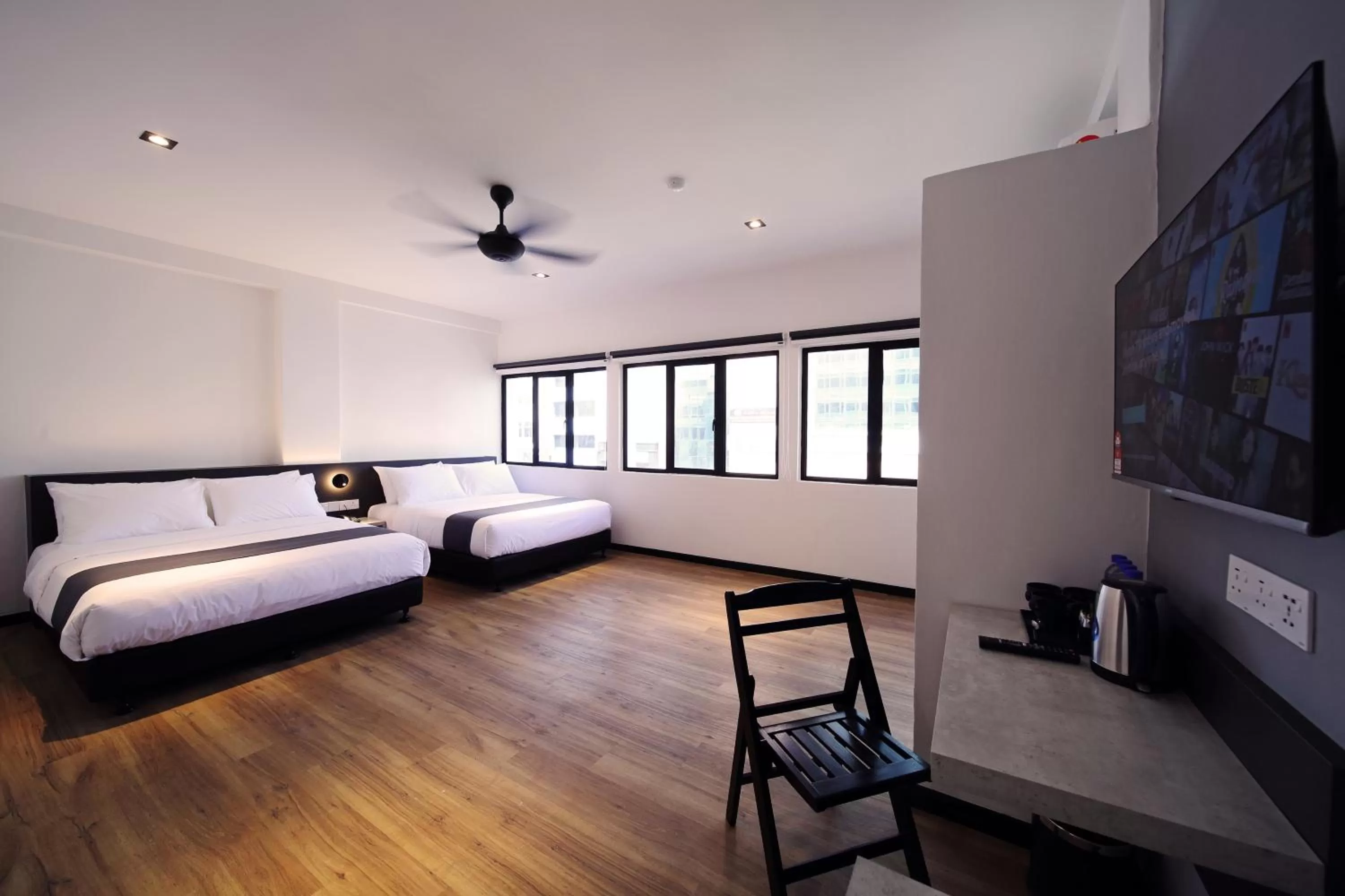 Photo of the whole room, Bed in ARENA Boutique Hotel Kuala Terengganu