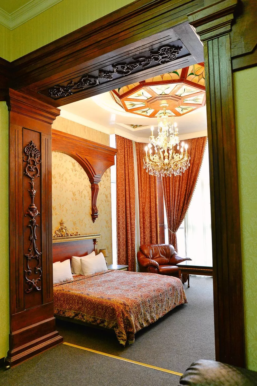 Bed in Viktoriya Family Hotel Restaurant complex