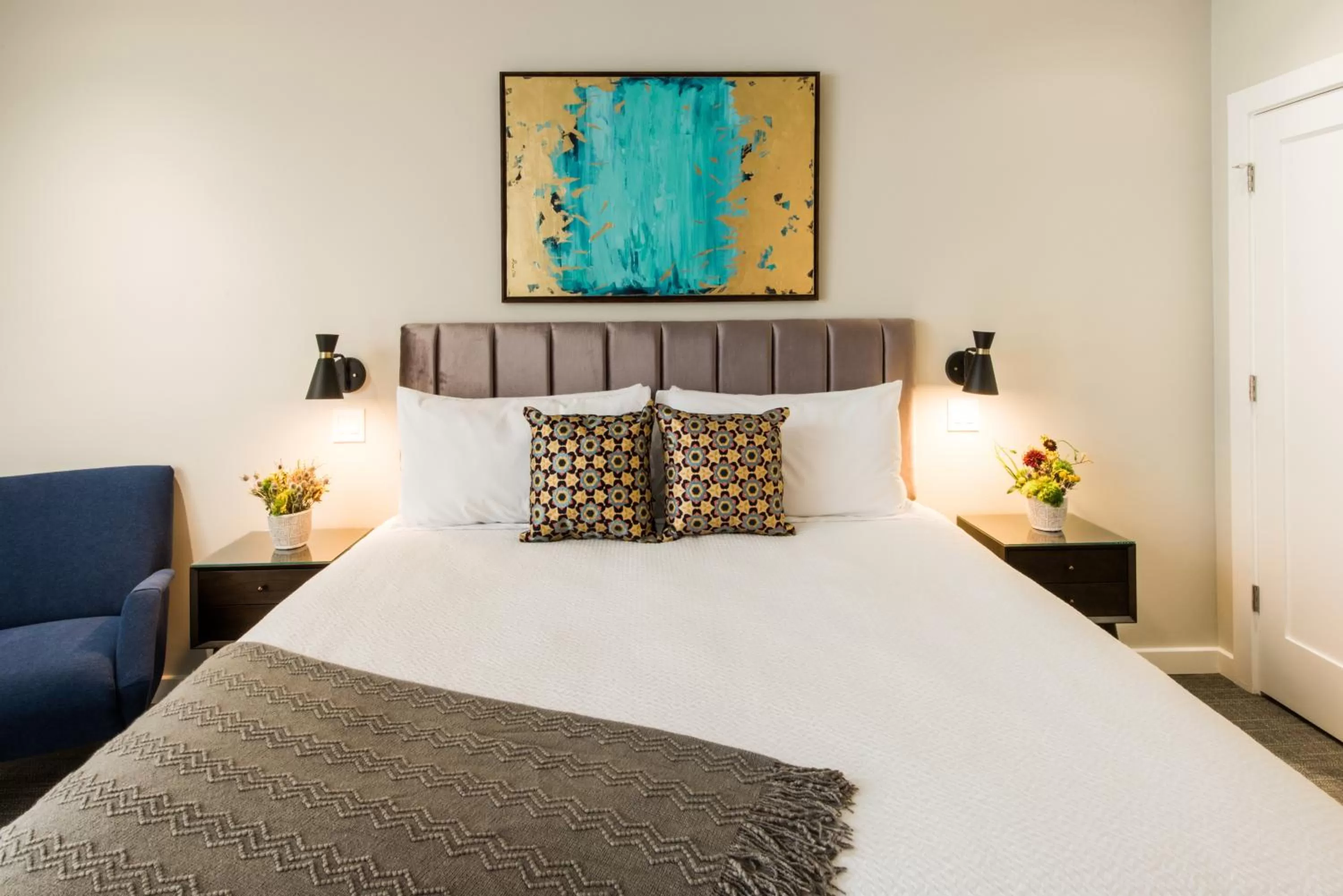 King Room with Fireplace in Olea Hotel