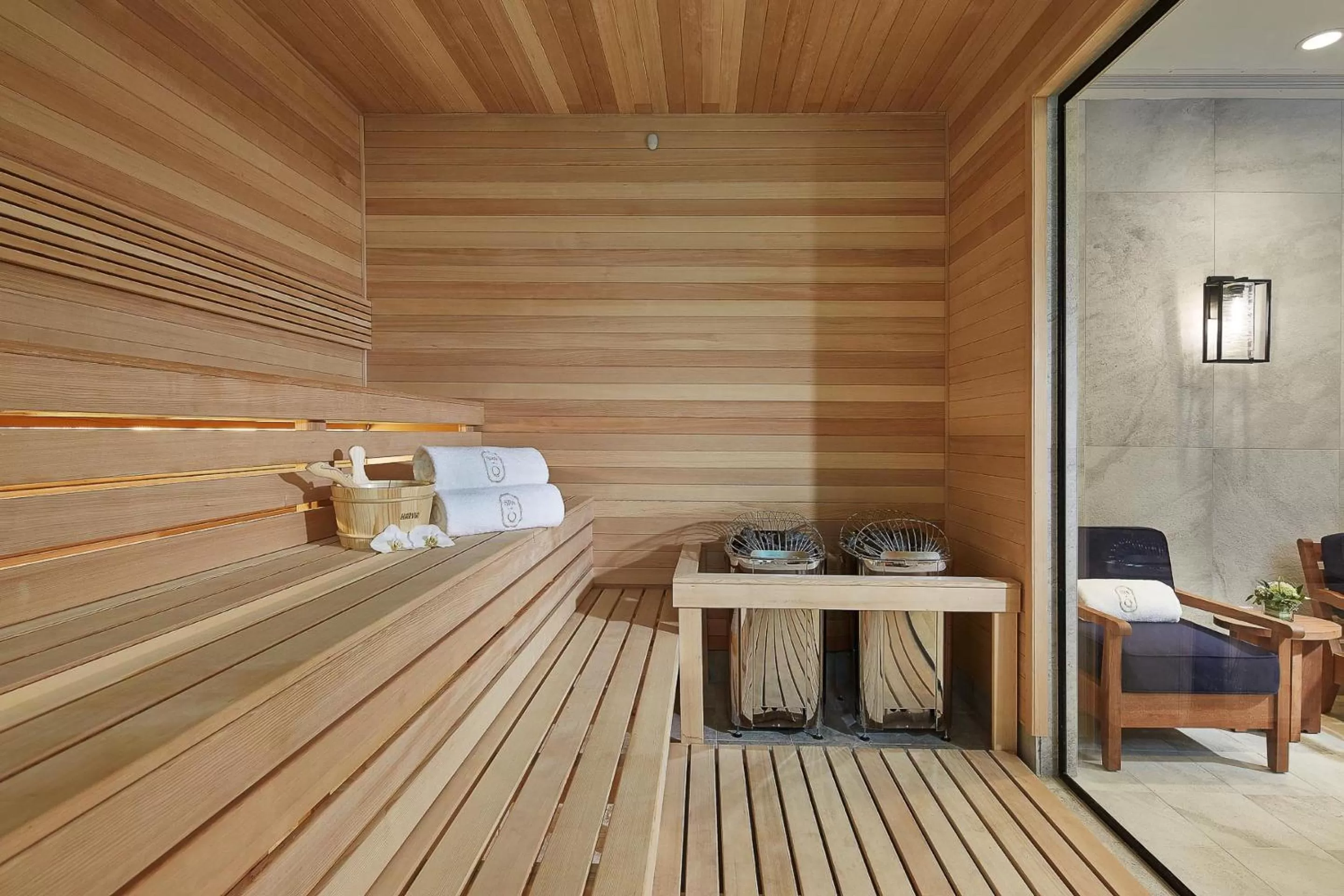 Sauna, Bed in 124 on Queen Hotel & Spa