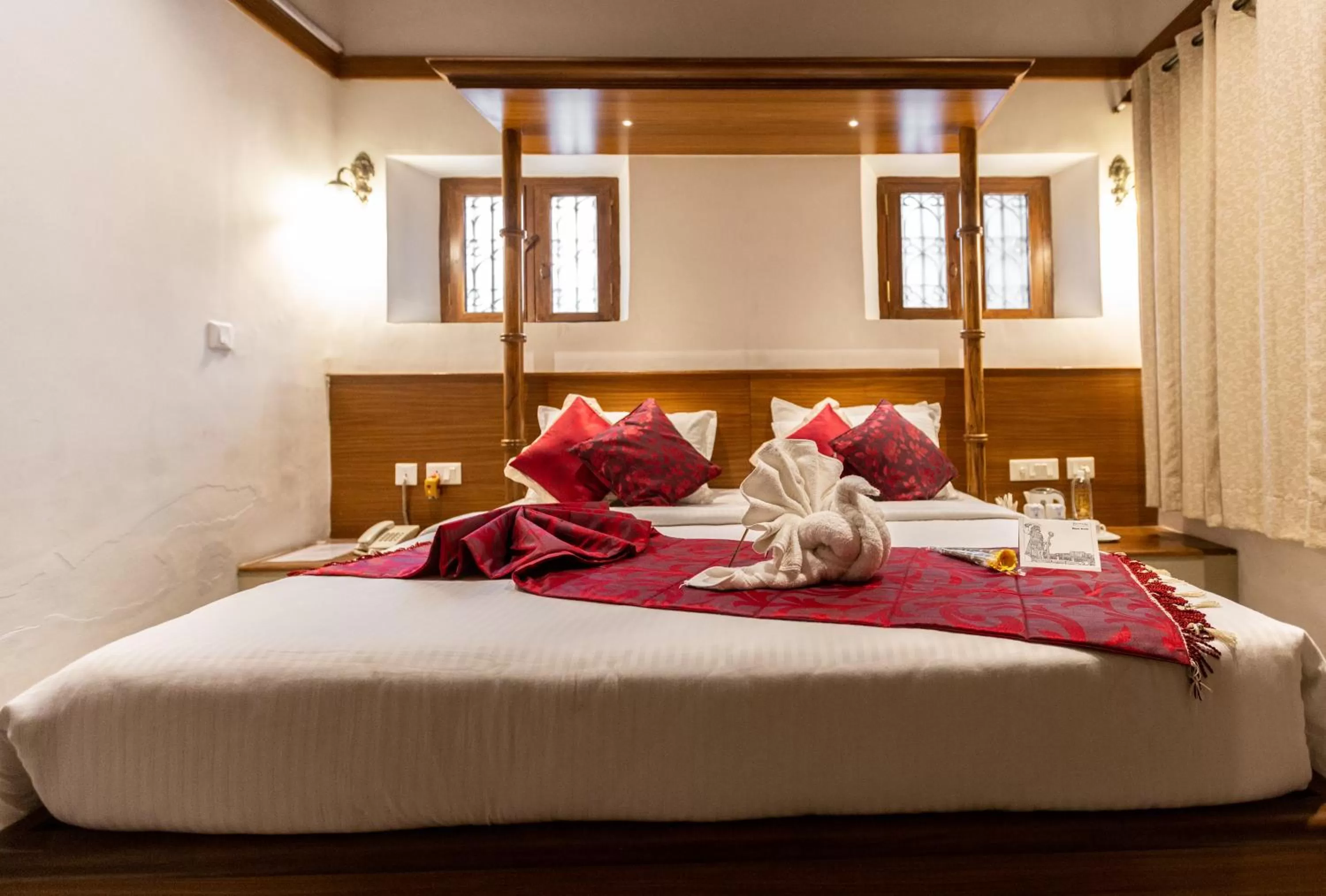 Bed in KSTDC Hotel Mayura Hoysala, Mysore