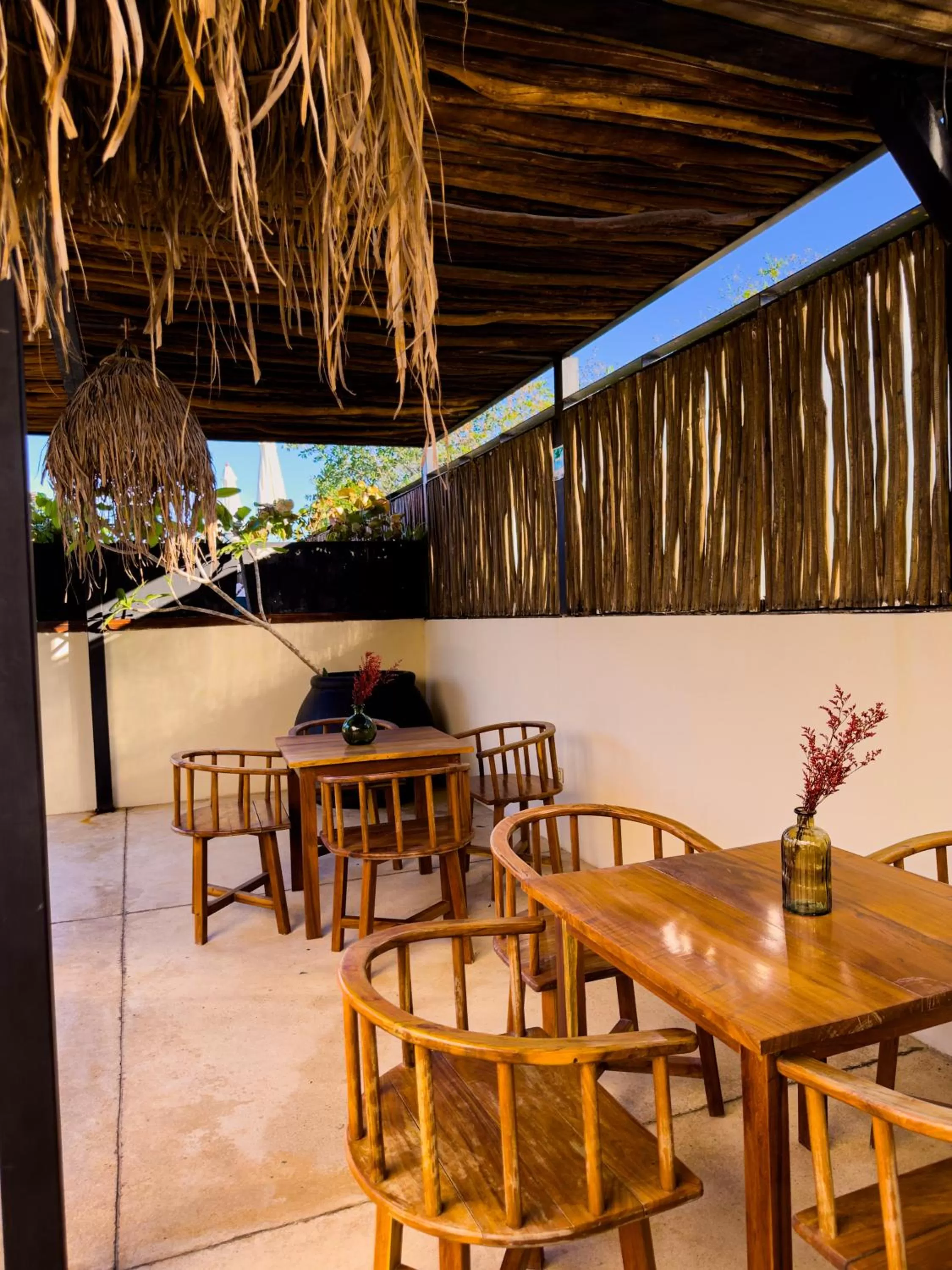 Seating area in Kuukum Tulum Hotel