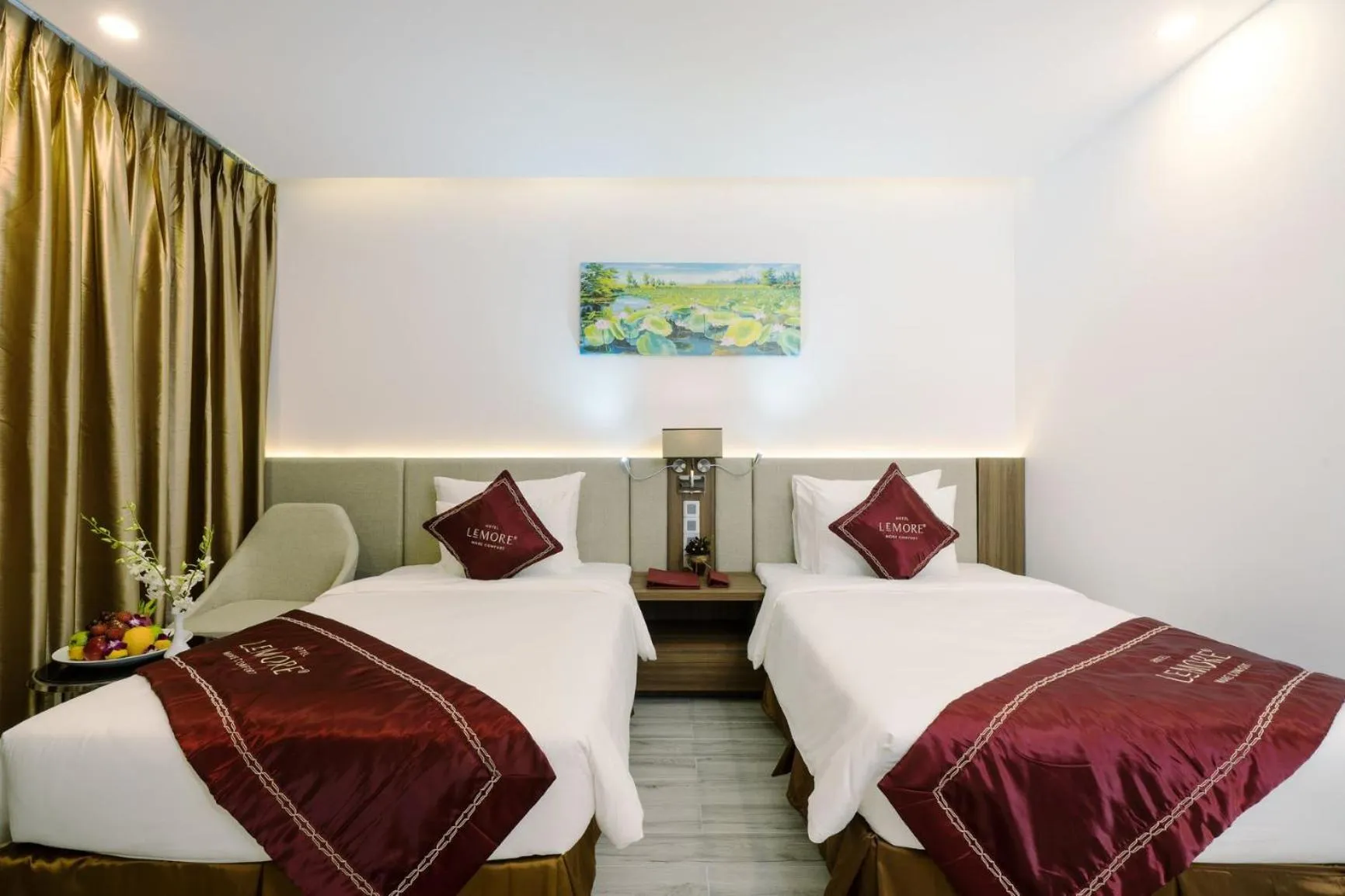 Bed in LeMore Hotel Nha Trang