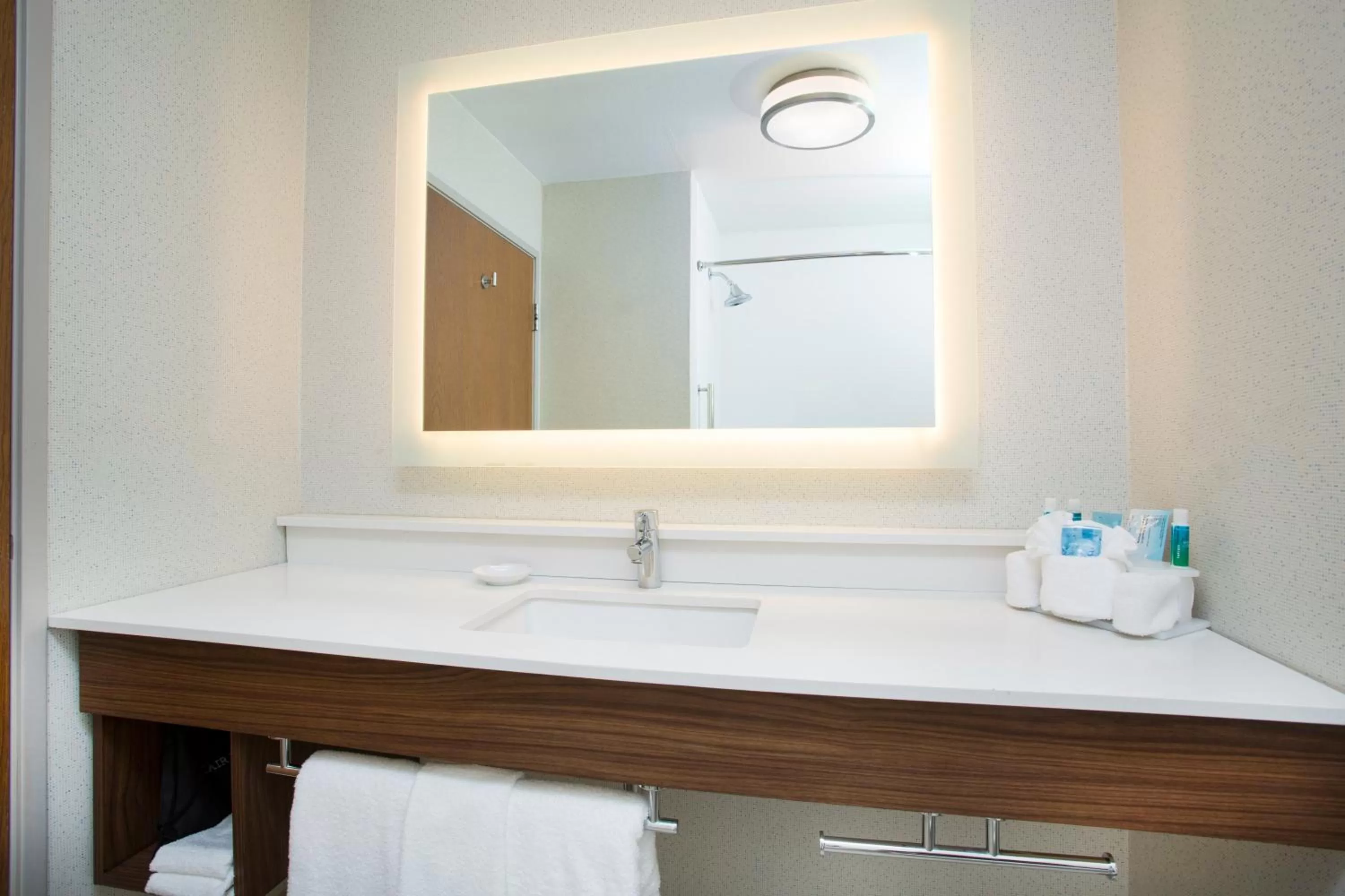 Bathroom in Holiday Inn Express Kansas City - at the Legends! by IHG
