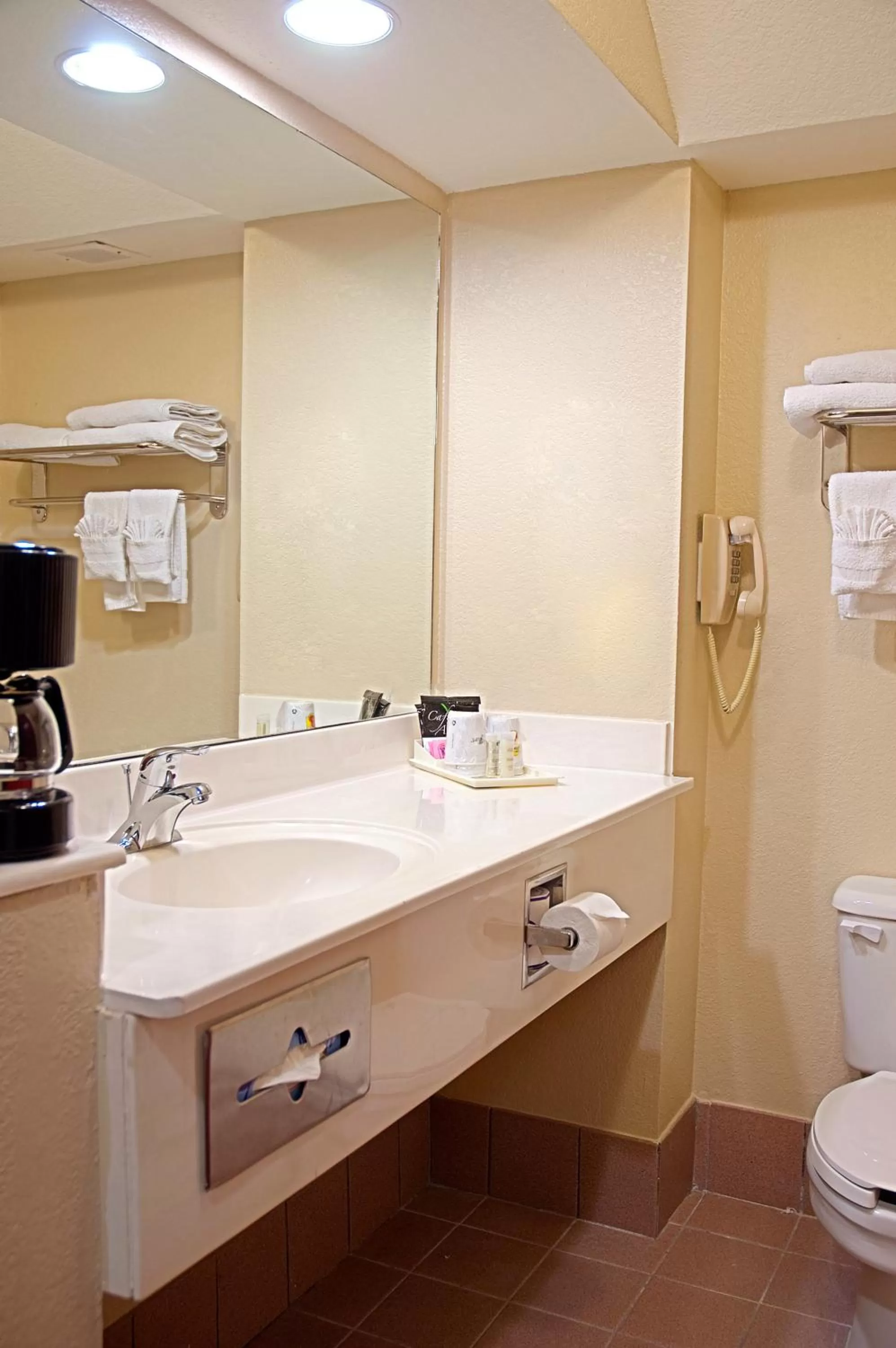 Bathroom in Super 8 by Wyndham Irving/DFW Apt/North